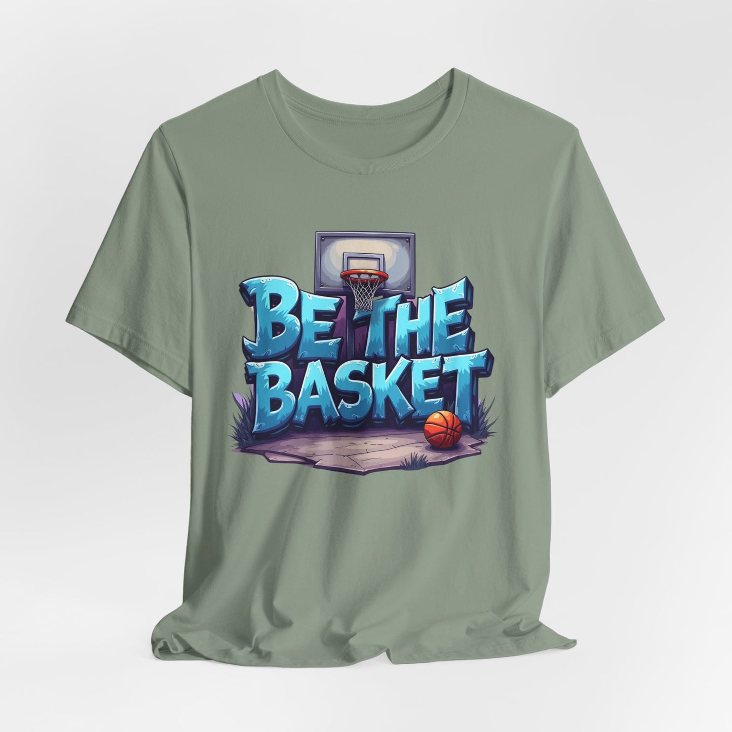 BE THE BASKET Basketball Graffiti Design 1 , Unisex T-Shirt, Basketball T-Shirt