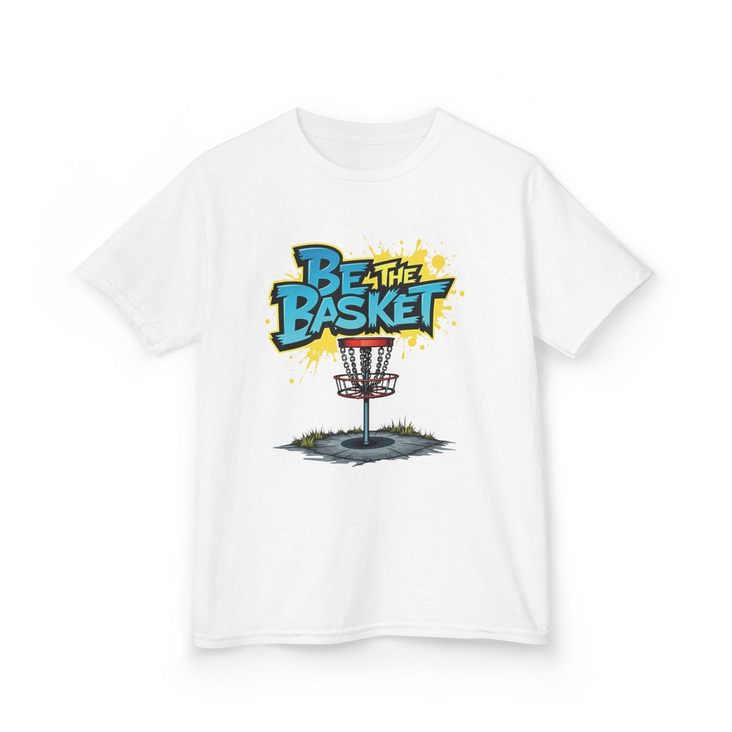 BE THE BASKET Graffiti Design Disc Golf T-Shirt for Kid's