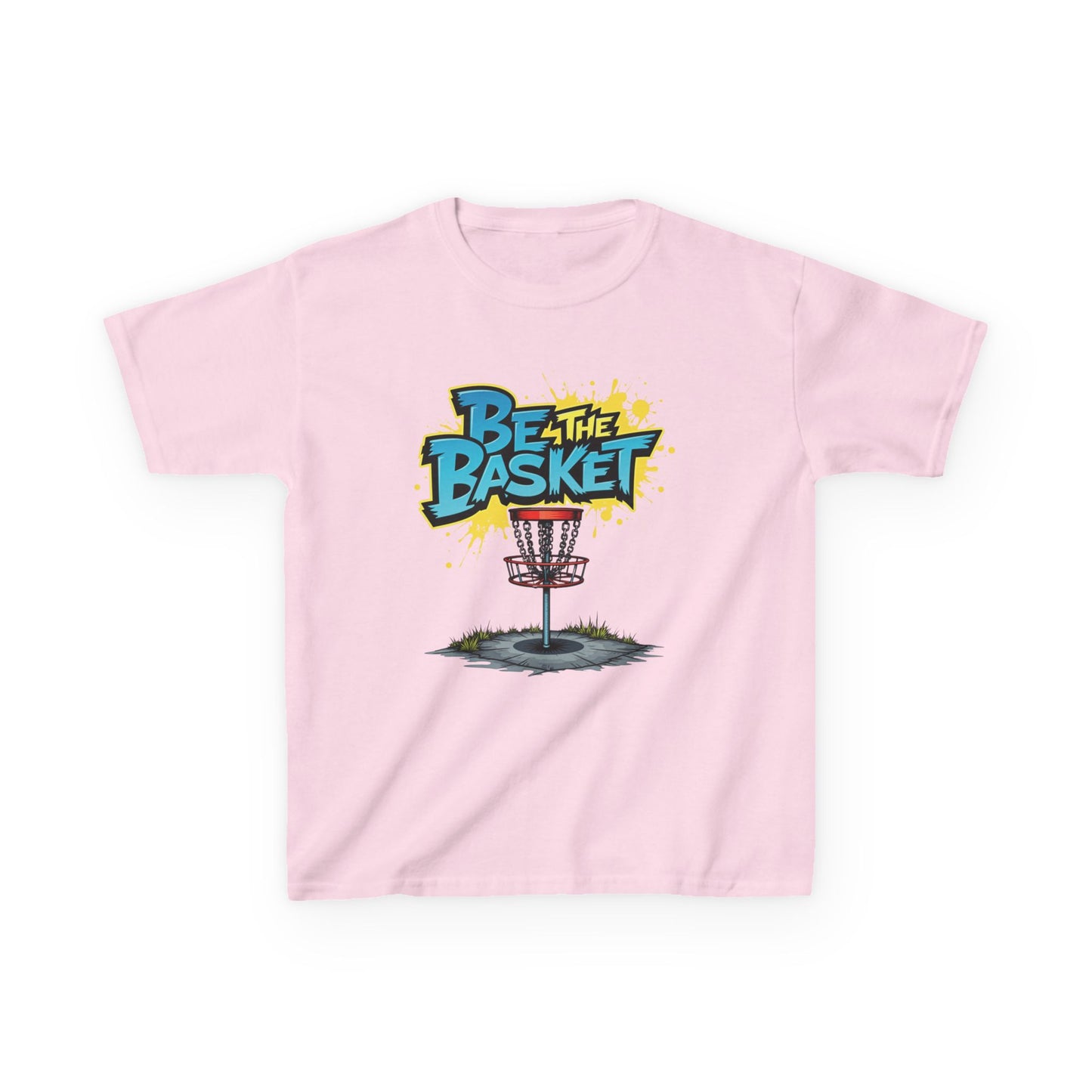 BE THE BASKET Graffiti Design Disc Golf T-Shirt for Kid's