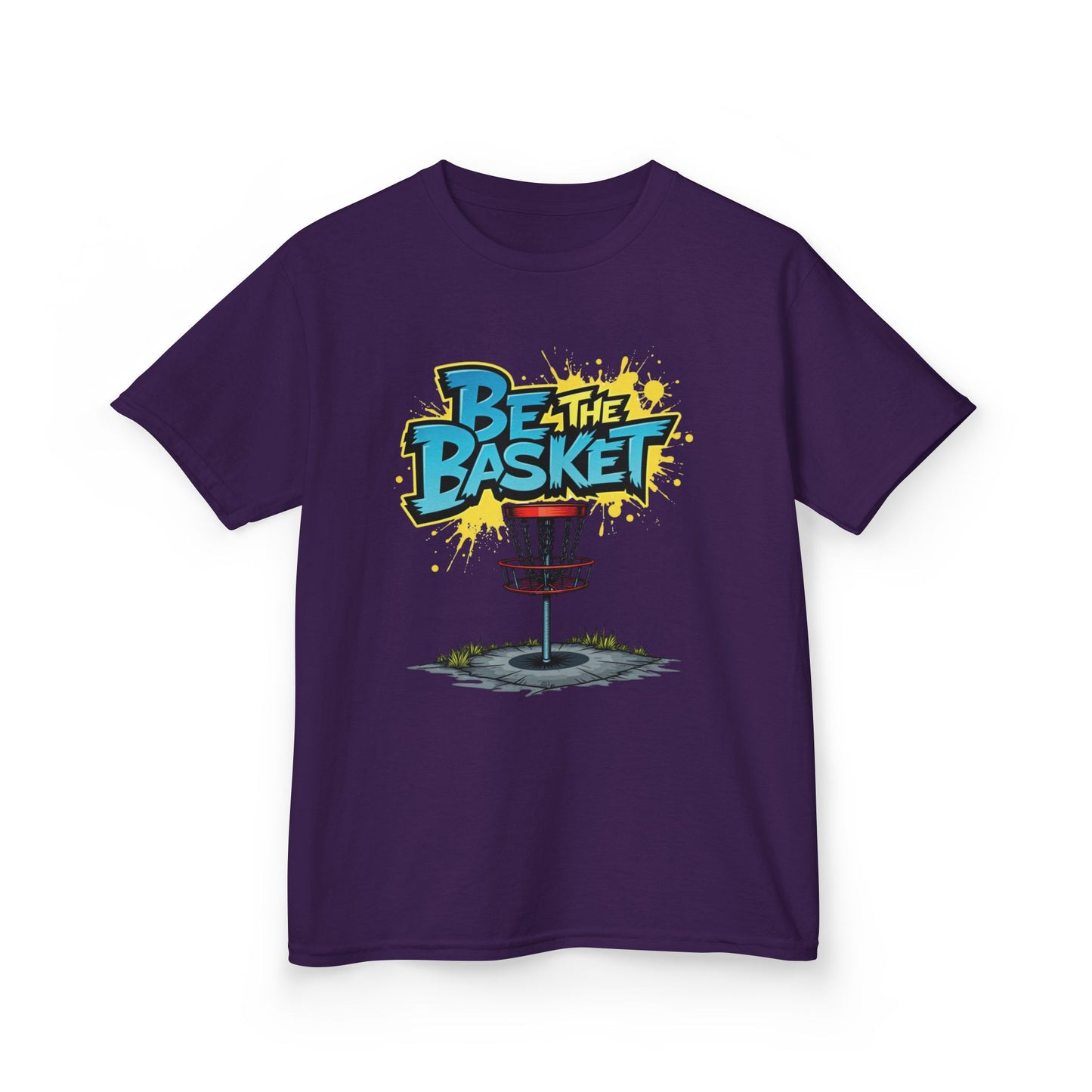 BE THE BASKET Graffiti Design Disc Golf T-Shirt for Kid's