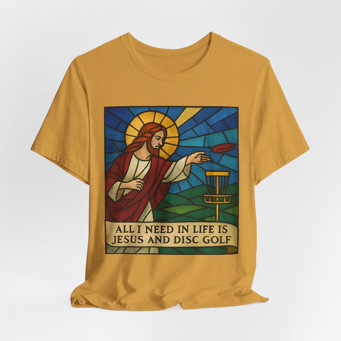 Disc Golf Jesus Design 2 , Unisex T-Shirt