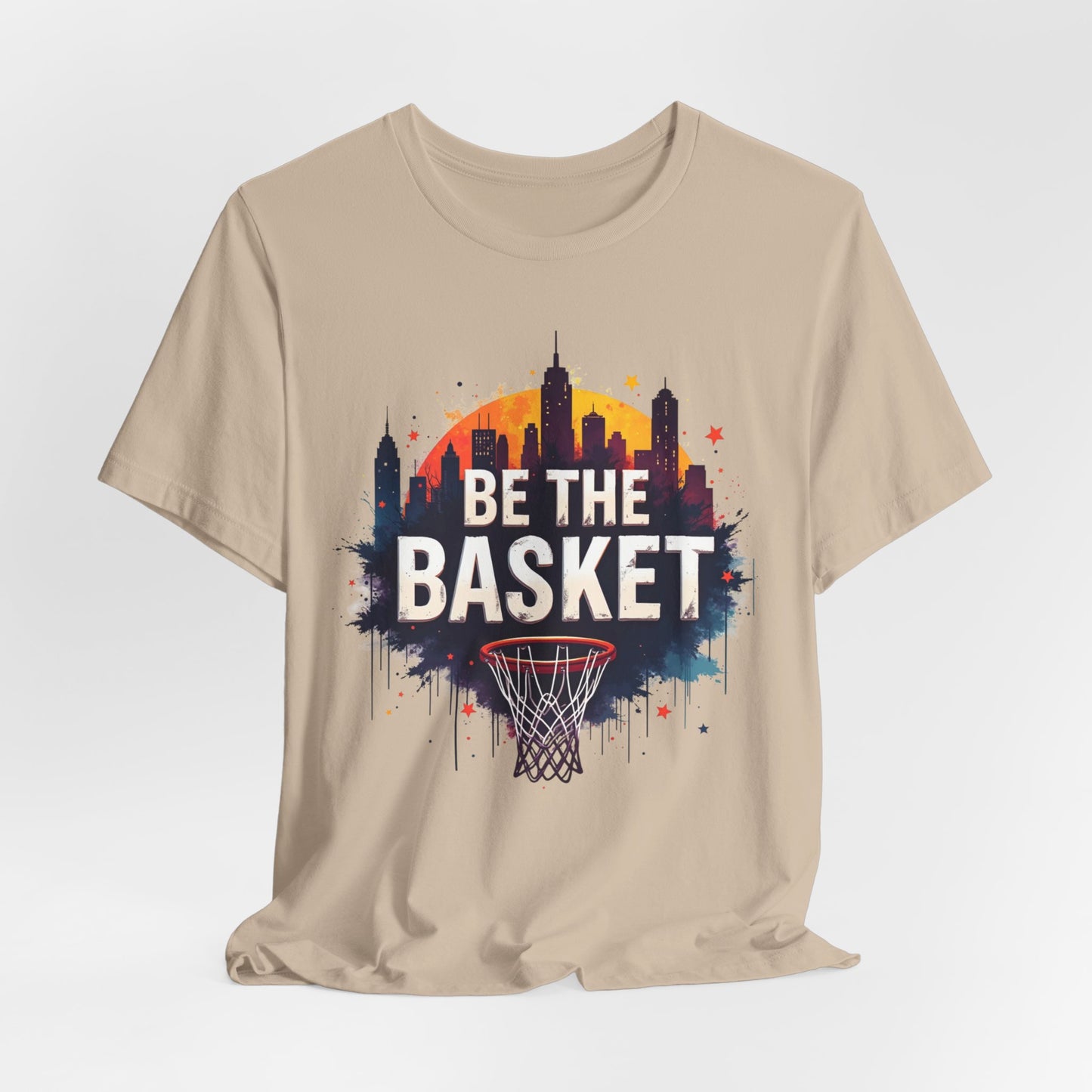 BE THE BASKET Skyline 2 Basketball Unisex T-Shirt, Basketball Shirt