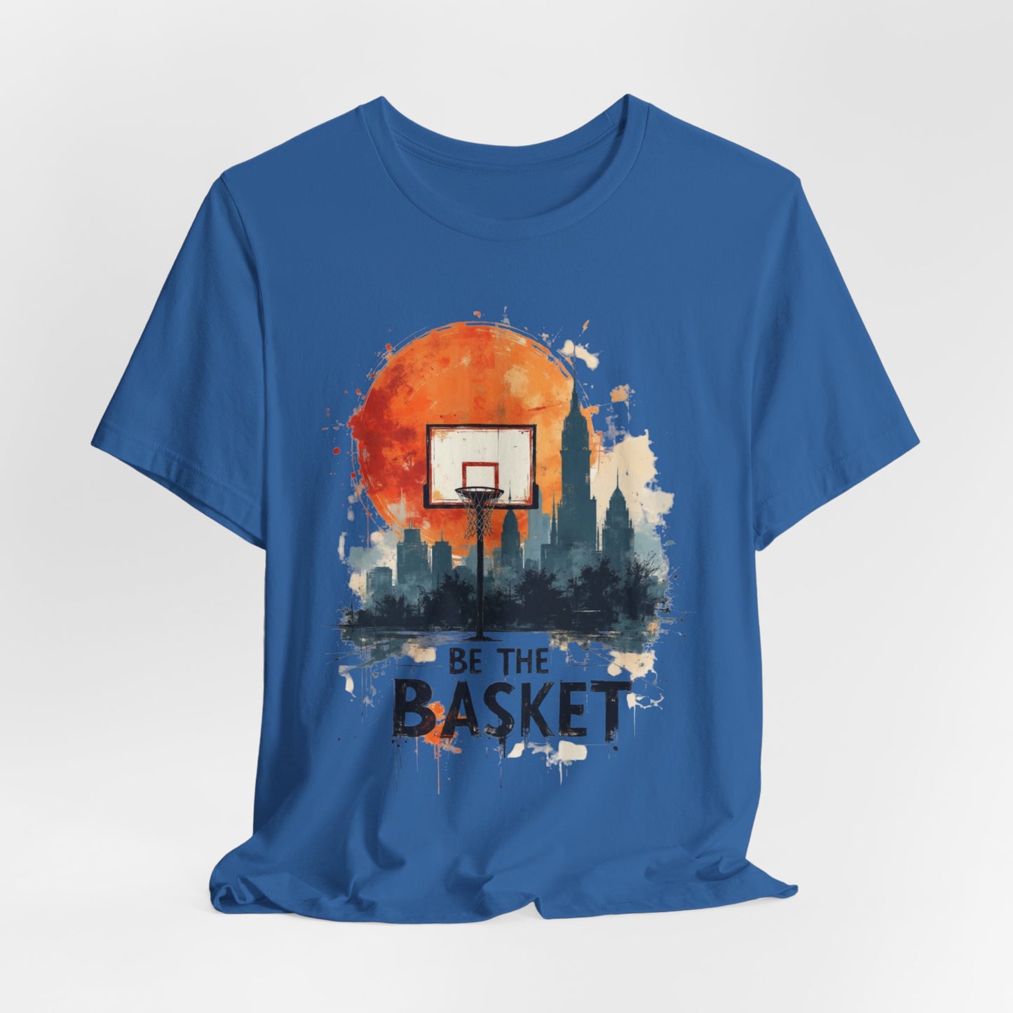 BE THE BASKET Basketball Goal Skyline 5, Basketball Unisex T-Shirt