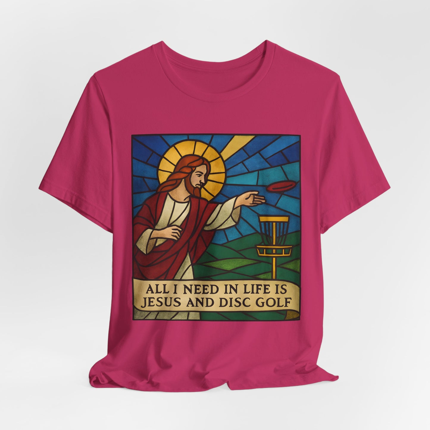 Disc Golf Jesus Design 2 , Unisex T-Shirt
