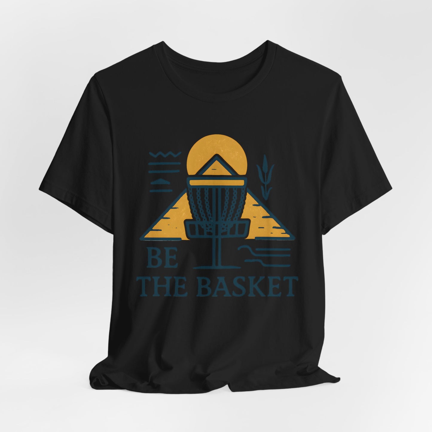 BE THE BASKET Disc Golf Basket Egyptian Design 2, Disc Golf Unisex T-Shirt
