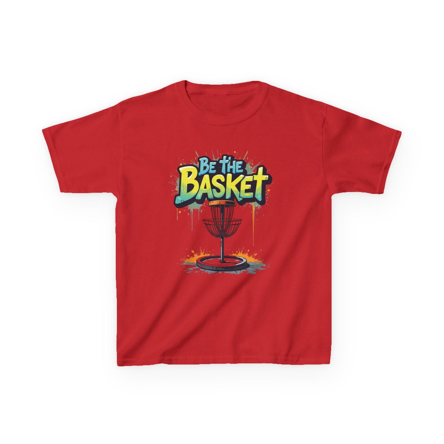 BE THE BASKET Graffiti Kid's Style Disc Golf T-Shirt