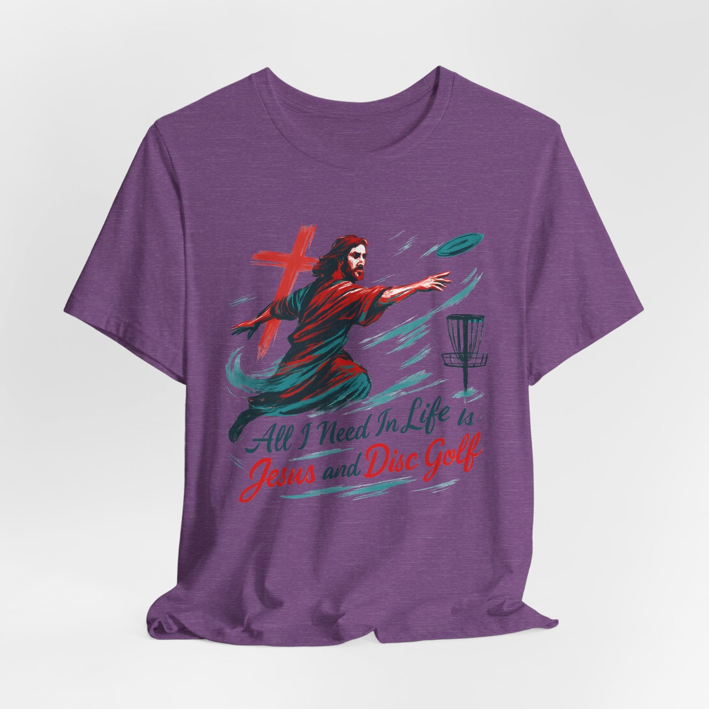 Disc Golf Jesus Design 1 , Unisex T-Shirt