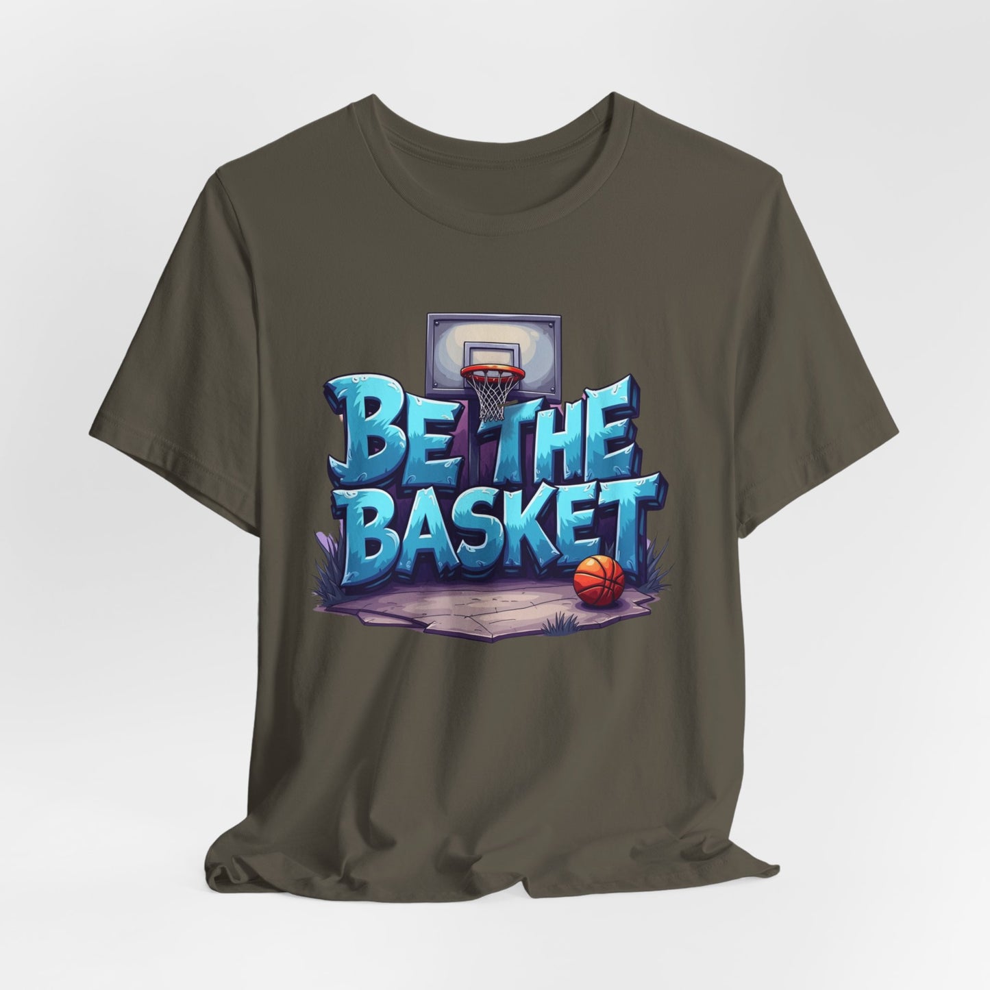 BE THE BASKET Basketball Graffiti Design 1 , Unisex T-Shirt, Basketball T-Shirt