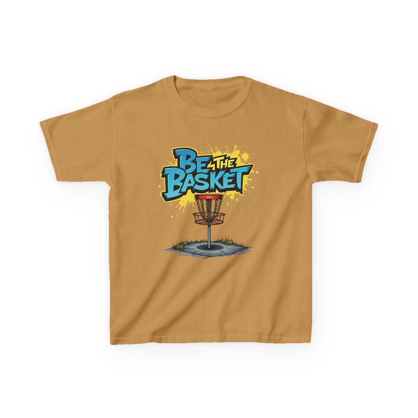 BE THE BASKET Graffiti Design Disc Golf T-Shirt for Kid's