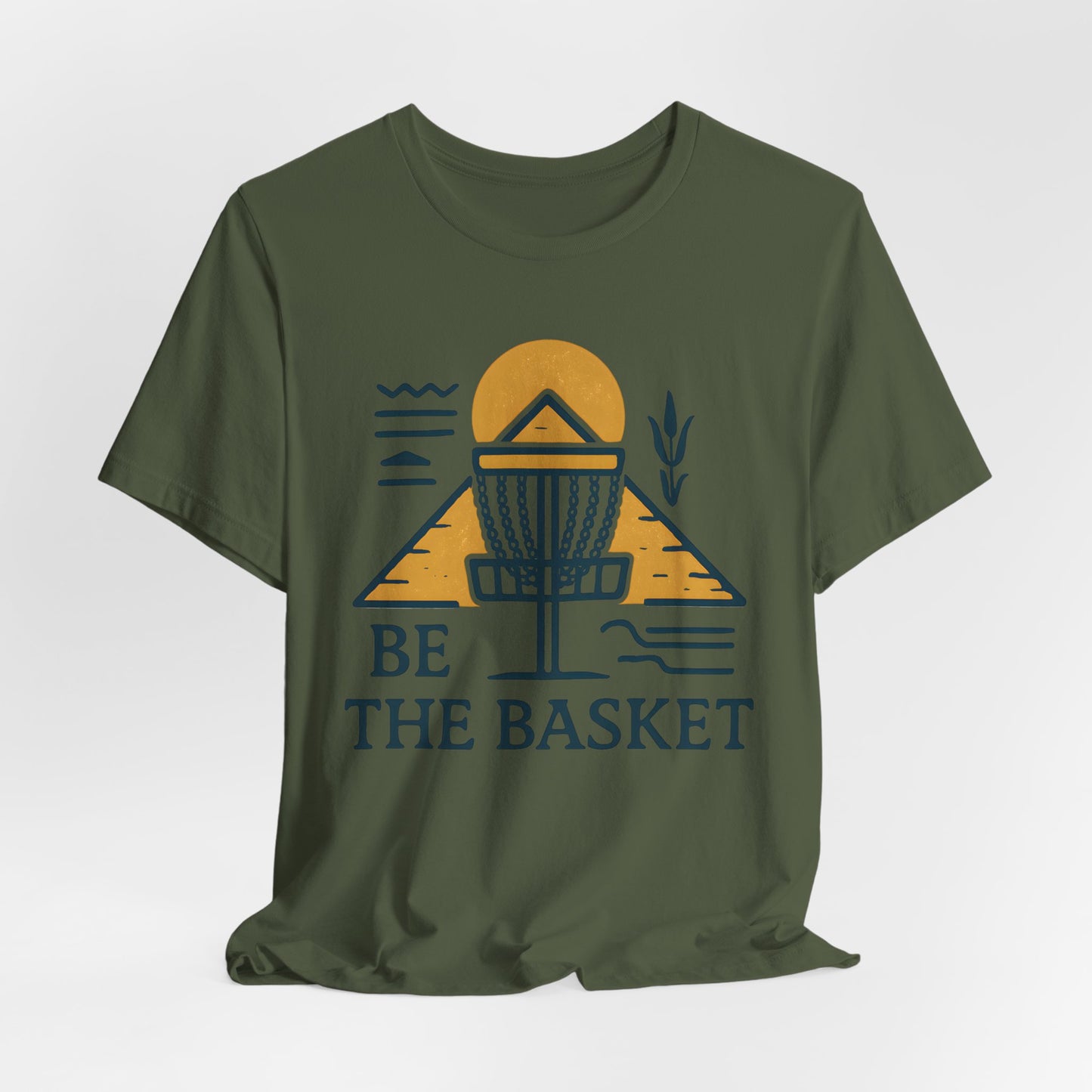 BE THE BASKET Disc Golf Basket Egyptian Design 2, Disc Golf Unisex T-Shirt