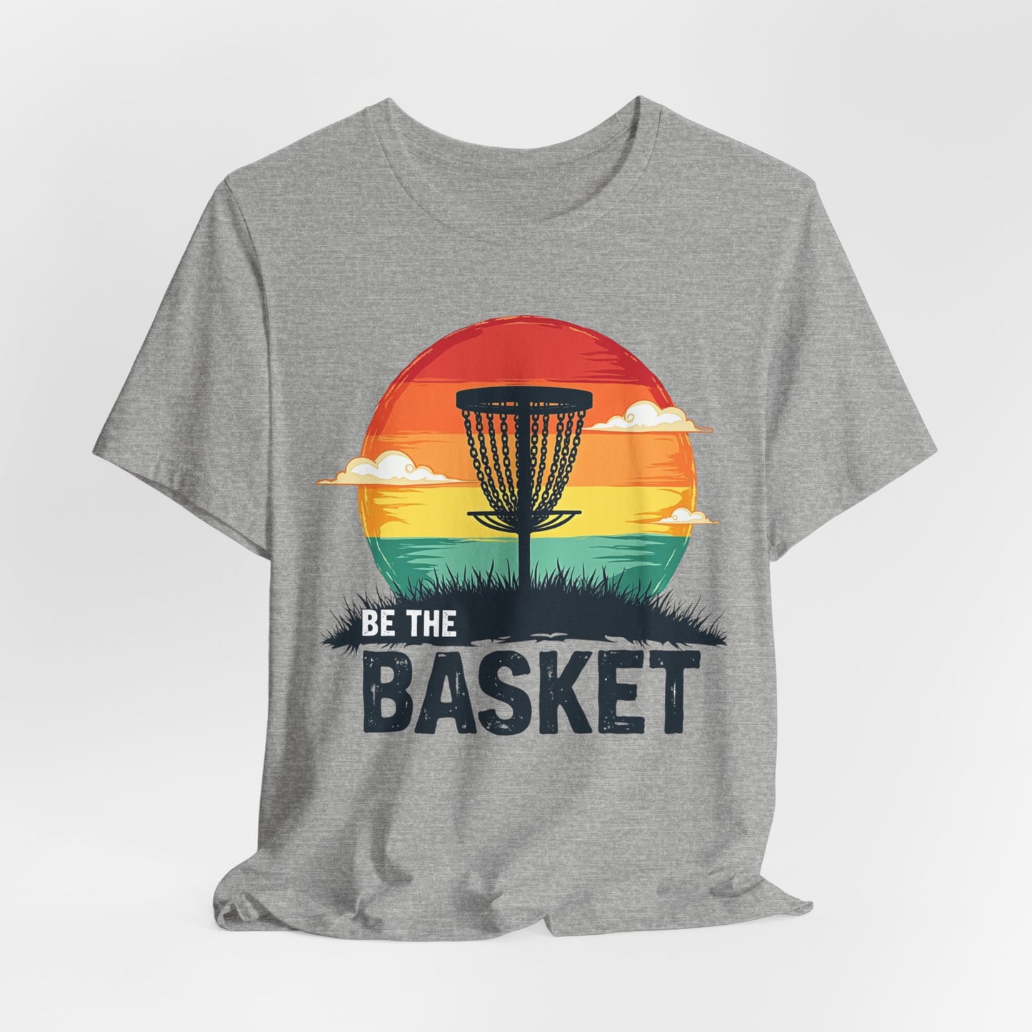 BE THE BASKET Disc Golf Retro 5, Unisex T-Shirt, Disc Golf Shirt