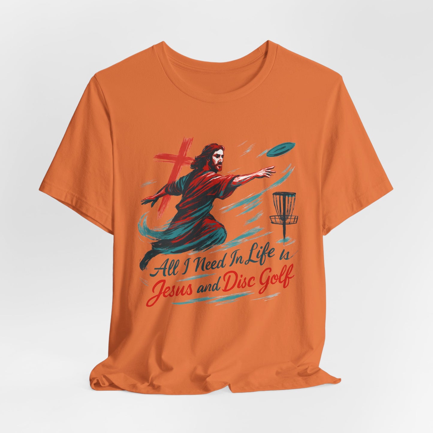 Disc Golf Jesus Design 1 , Unisex T-Shirt