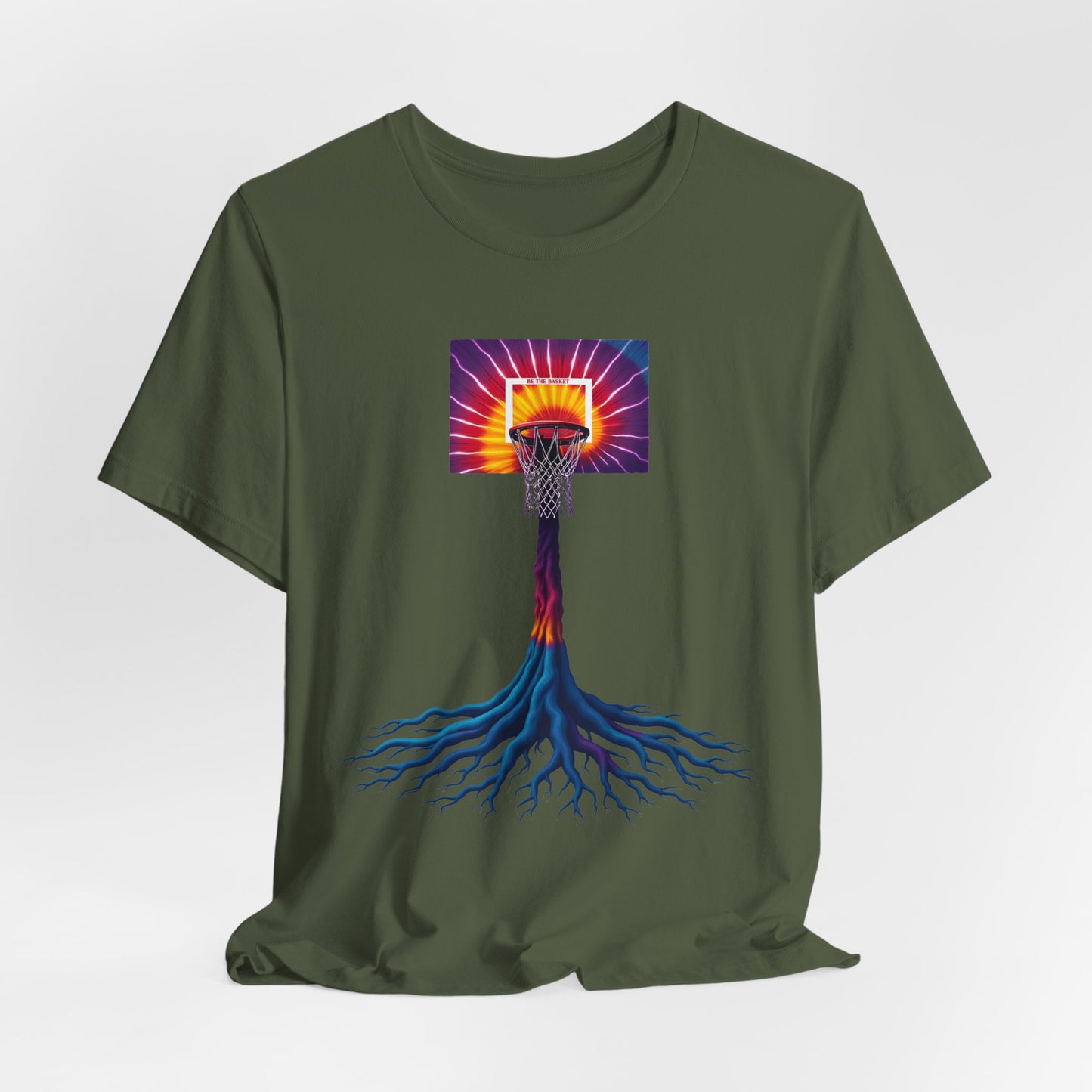 BE THE BASKET Basketball colorful Tree of Life- Soft Unisex T-shirt, Cool T-Shirt