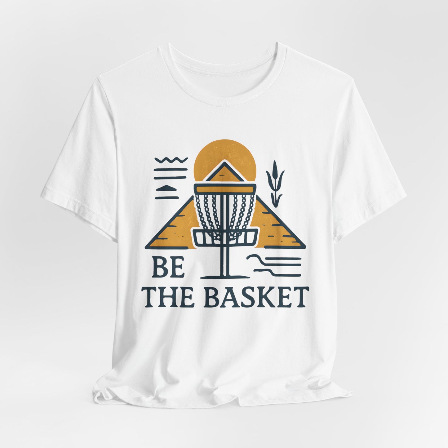 BE THE BASKET Disc Golf Basket Egyptian Design 2, Disc Golf Unisex T-Shirt
