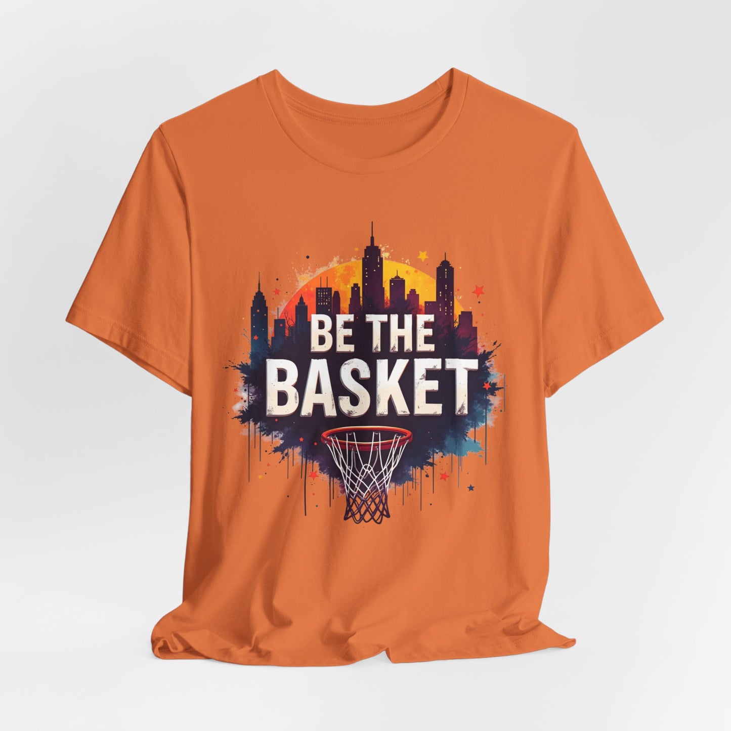 BE THE BASKET Skyline 2 Basketball Unisex T-Shirt, Basketball Shirt