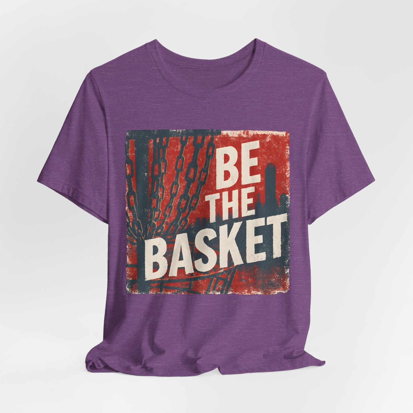 BE THE BASKET Disc Golf Basket Distressed City, Disc Golf Unisex T-Shirt
