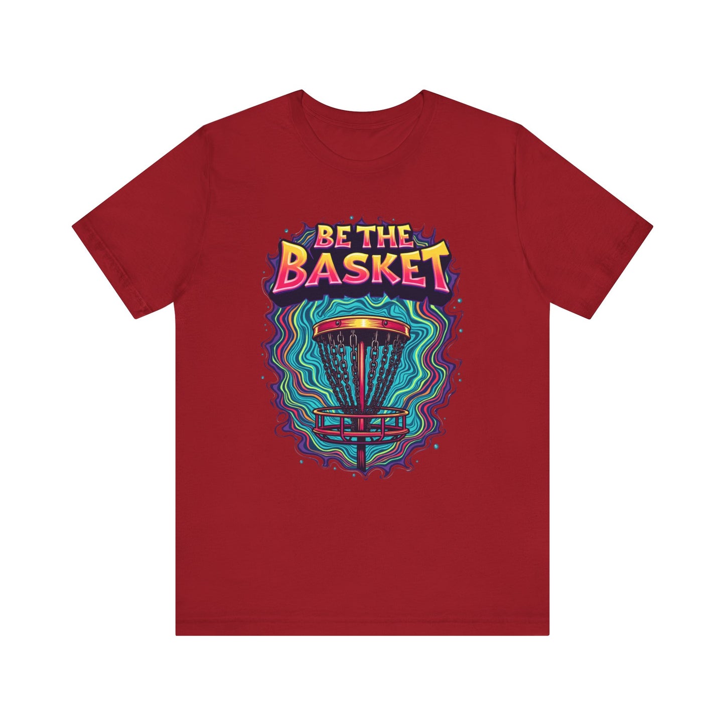 BE THE BASKET Psychedelic Design 4, Unisex T-Shirt, Disc Golf Shirt