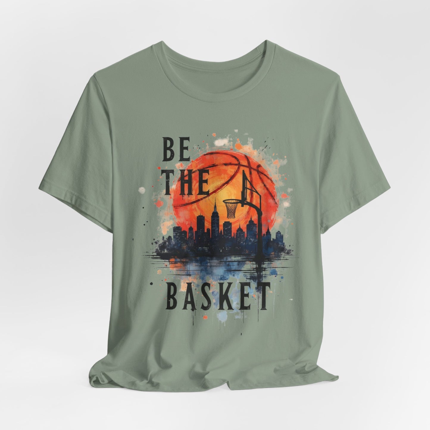 BE THE BASKET Basketball Goal and Ball Skyline 4, Basketball Unisex T-Shirt