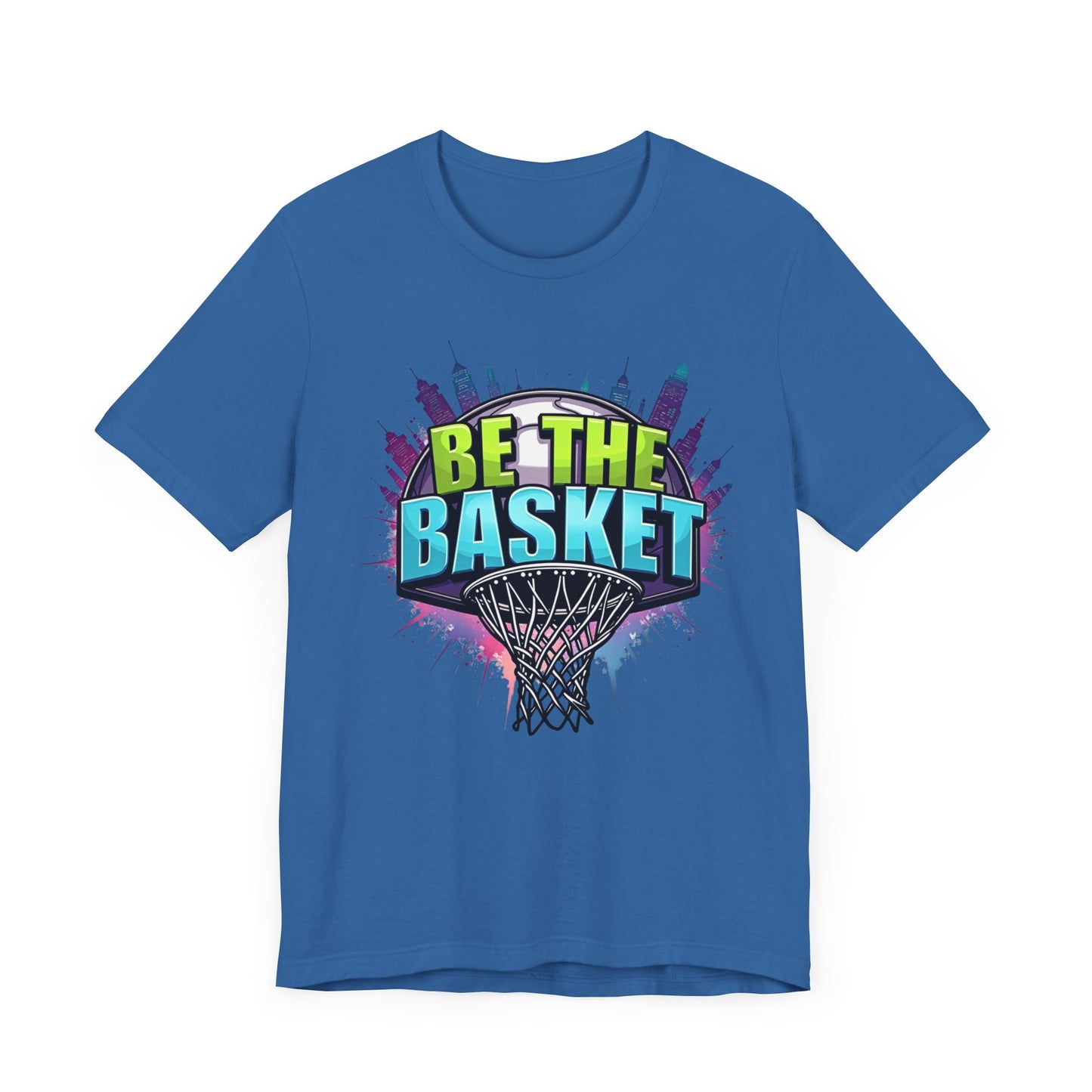 BE THE BASKET Skyline 3 Basketball Unisex T-Shirt, Basketball Shirt