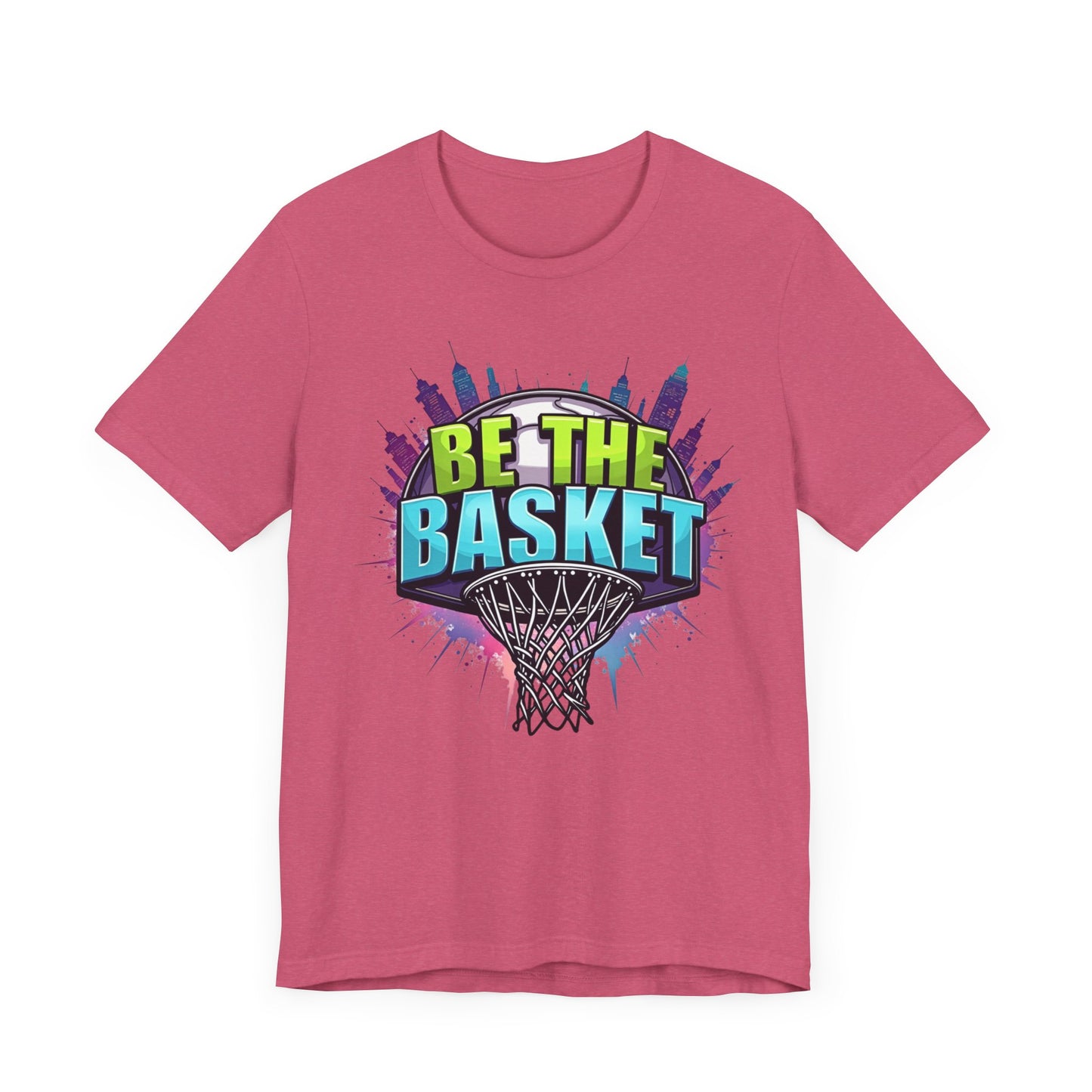 BE THE BASKET Skyline 3 Basketball Unisex T-Shirt, Basketball Shirt