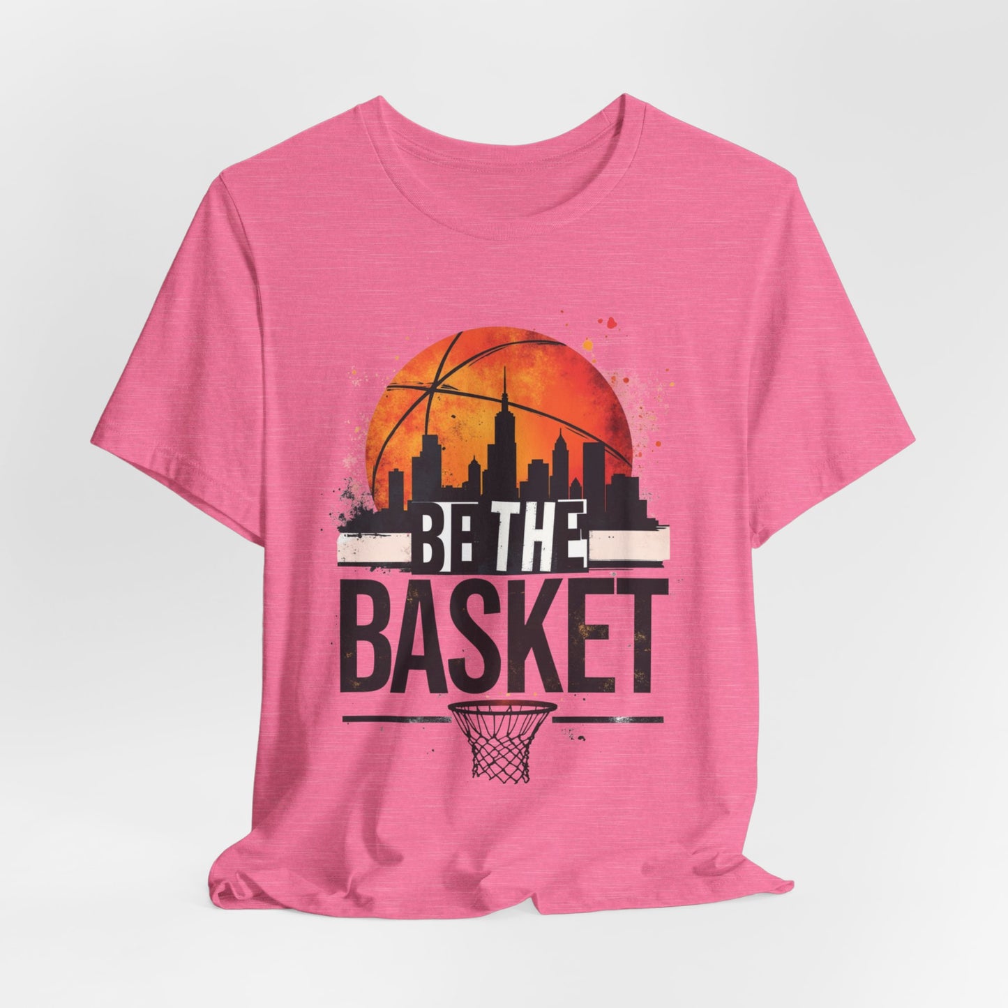 BE THE BASKET Basketball Skyline Sunset 4, Basketball Unisex T-Shirt