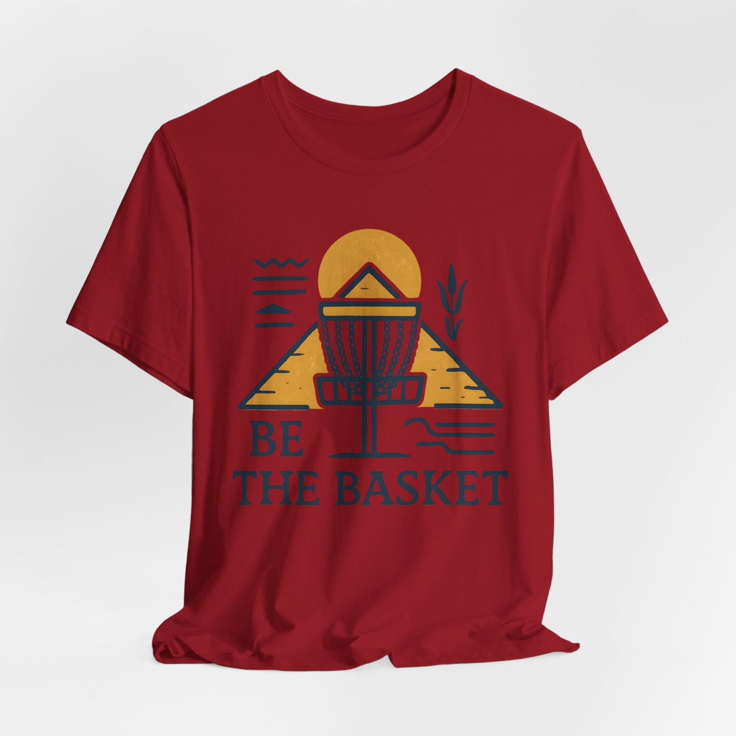 BE THE BASKET Disc Golf Basket Egyptian Design 2, Disc Golf Unisex T-Shirt