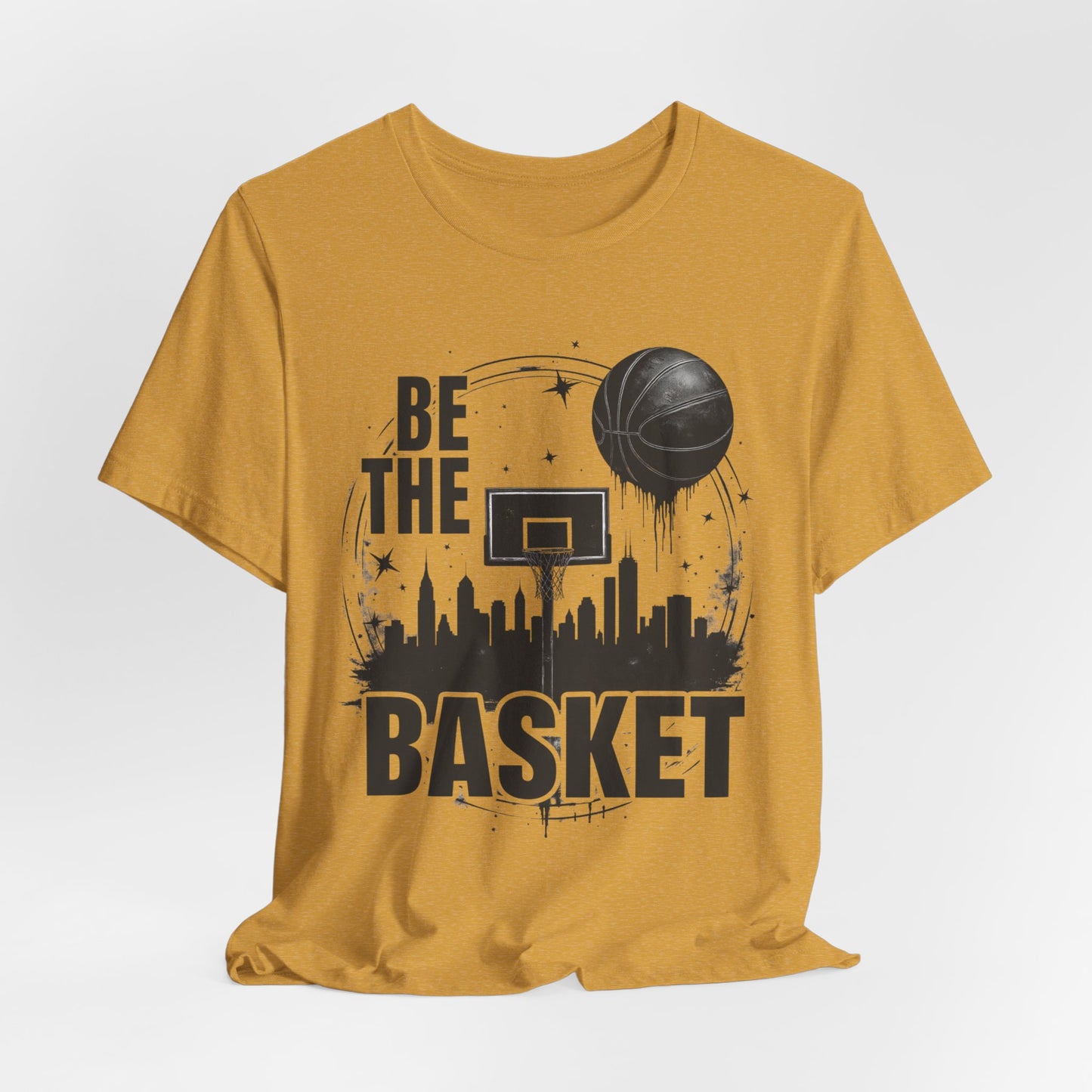BE THE BASKET Basketball Goal and Ball Skyline 1, Basketball Unisex T-Shirt