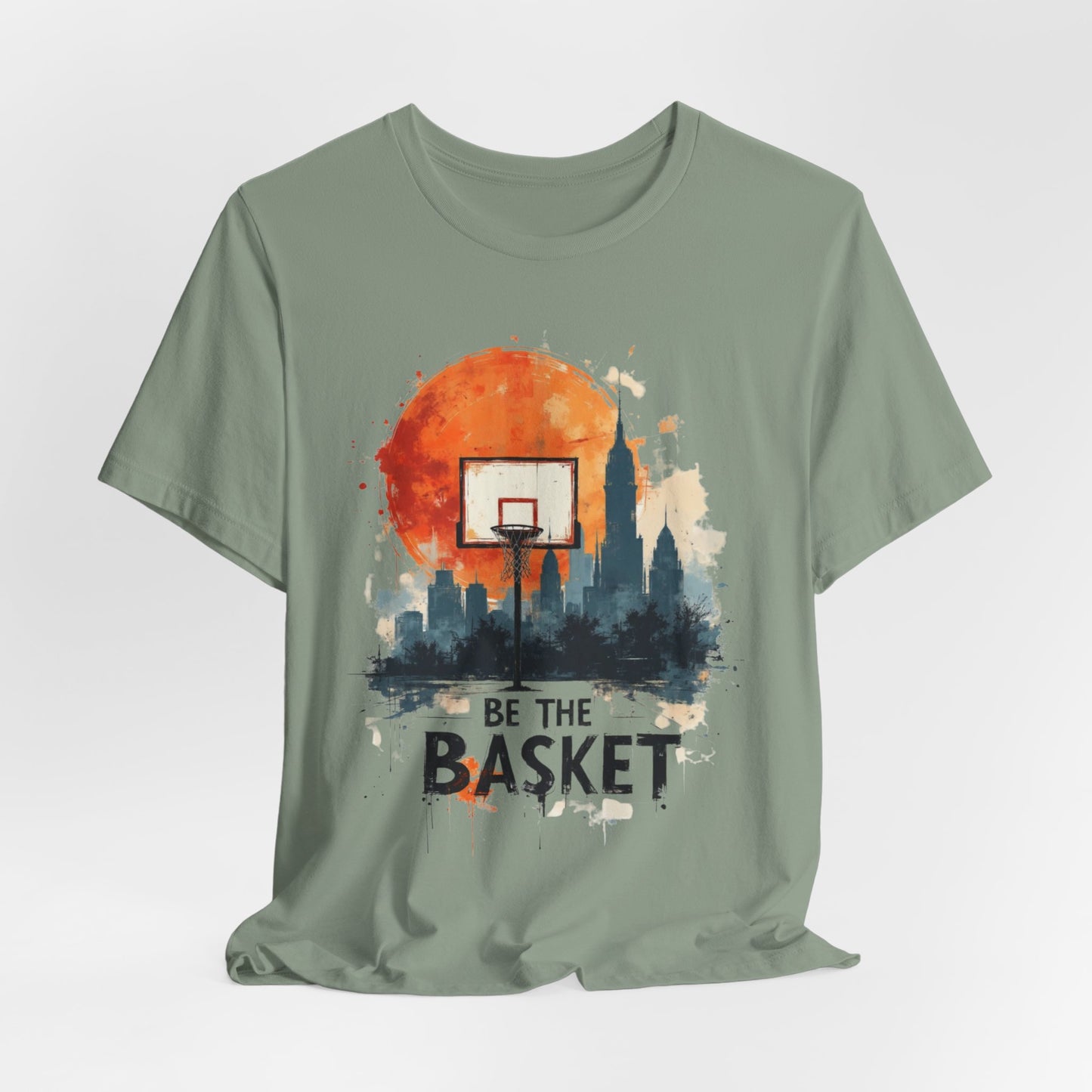 BE THE BASKET Basketball Goal Skyline 5, Basketball Unisex T-Shirt