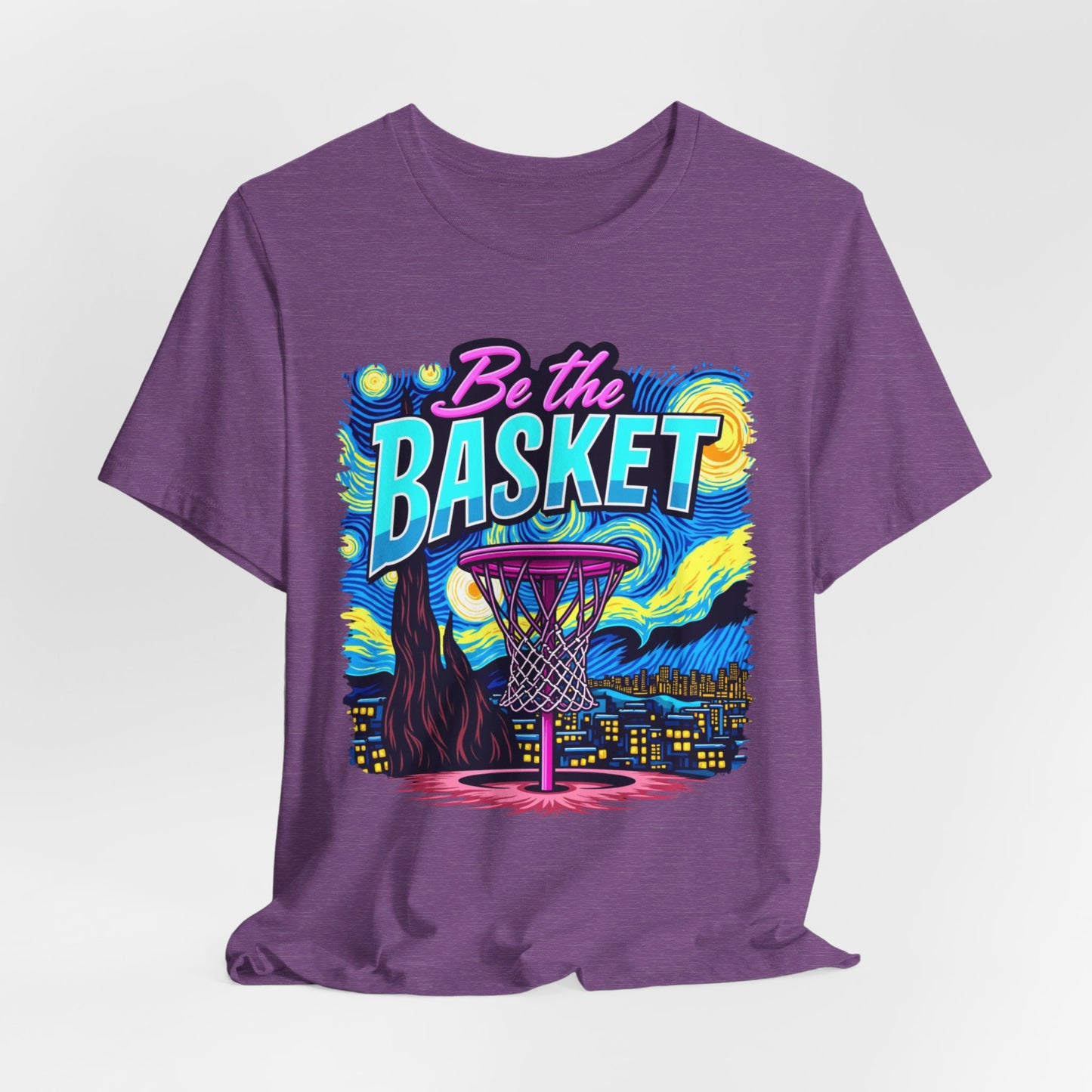 BE THE BASKET Van Gogh Basketball Design, Unisex T-Shirt, Basketball Shirt