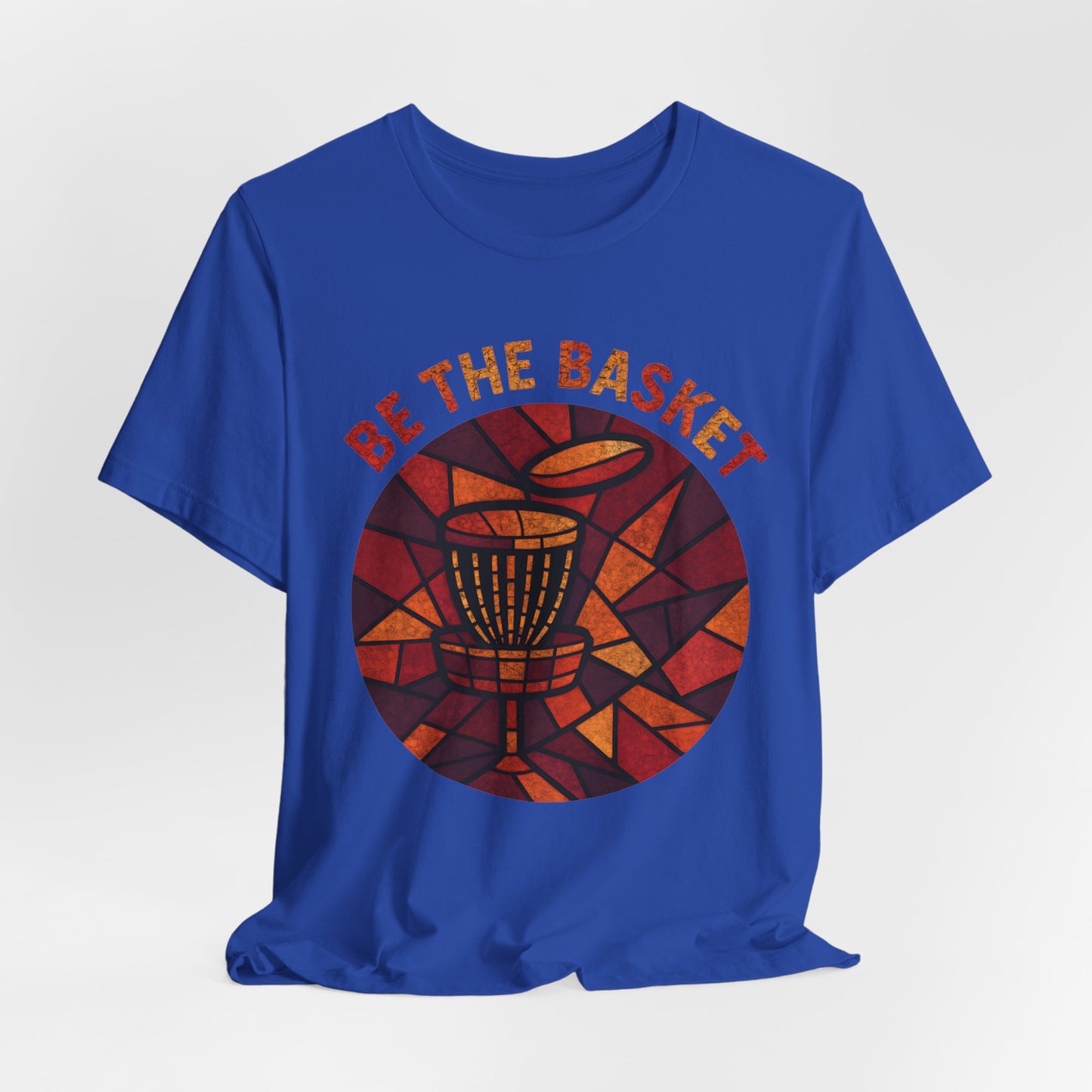 BE THE BASKET Disc Golf Basket Round Glass, Disc Golf Unisex T-Shirt