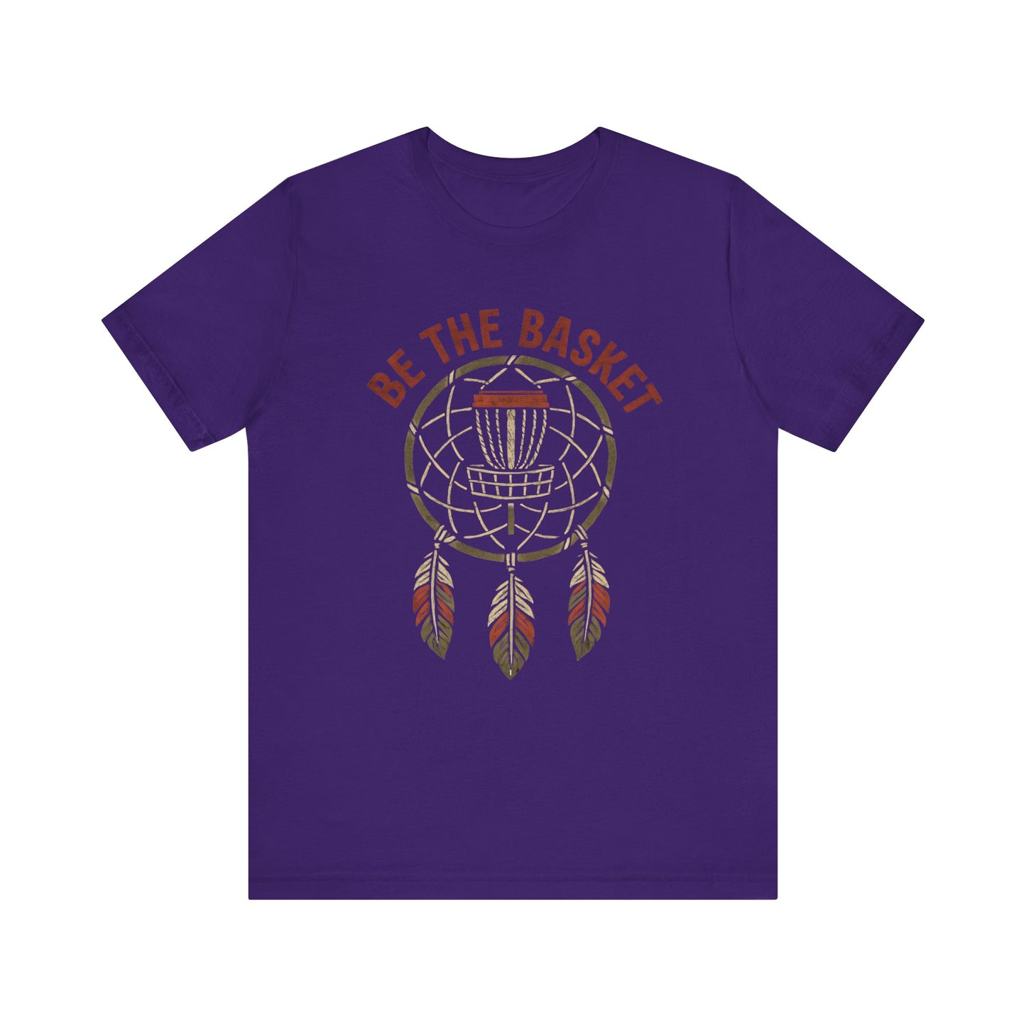 BE THE BASKET Disc Golf Basket Dream Catcher, Unisex T-Shirt, Disc Golf Shirt