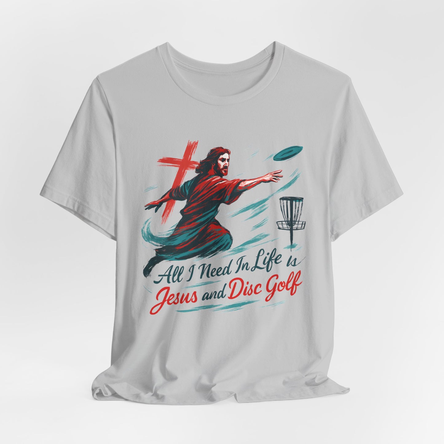 Disc Golf Jesus Design 1 , Unisex T-Shirt