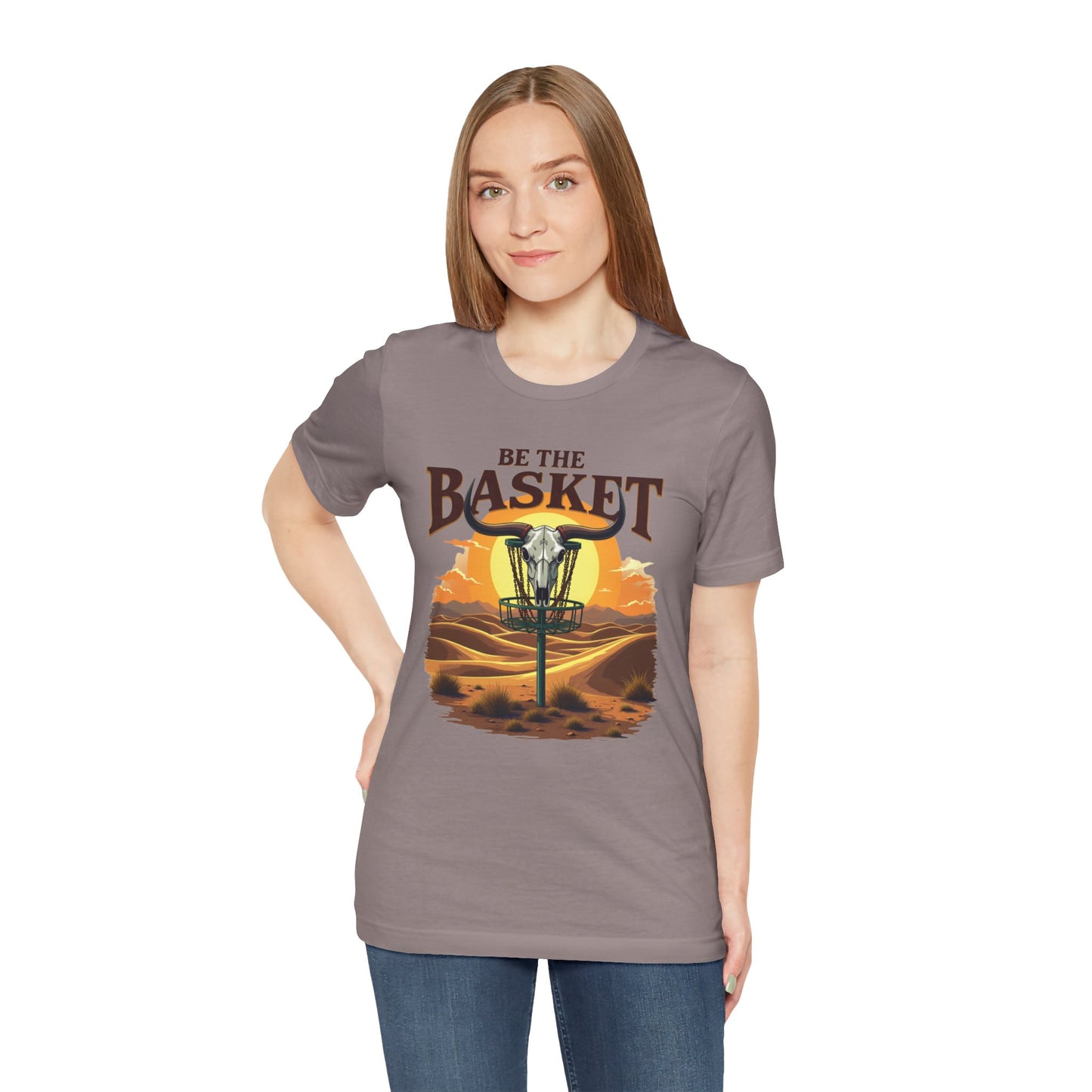 BE THE BASKET Desert Design Unisex T-Shirt, DISC GOLF SHIRT