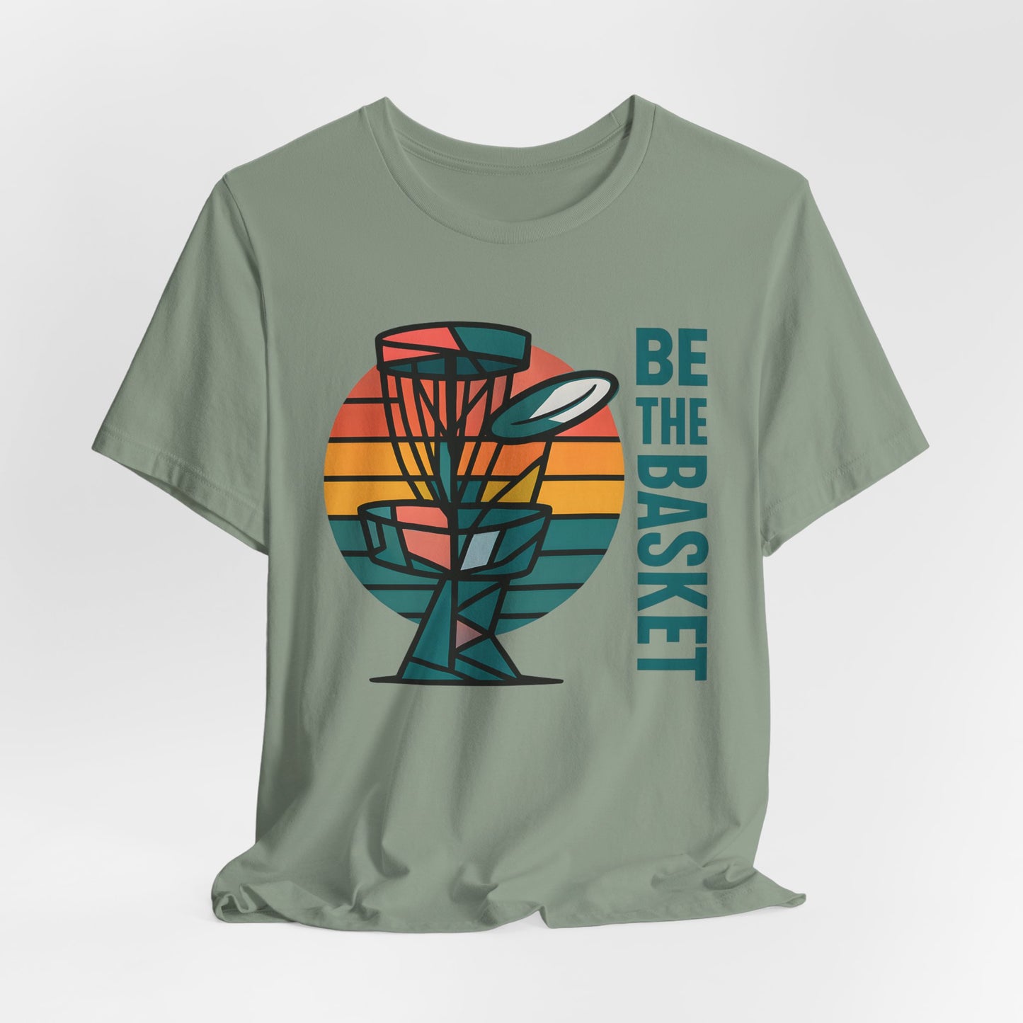 BE THE BASKET Disc Golf Basket Art 9, Disc Golf Unisex T-Shirt