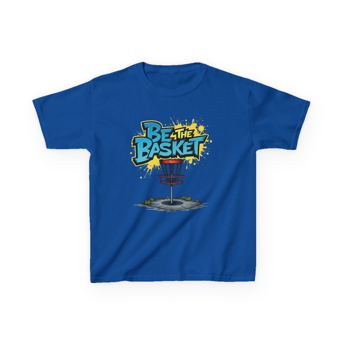 BE THE BASKET Graffiti Design Disc Golf T-Shirt for Kid's