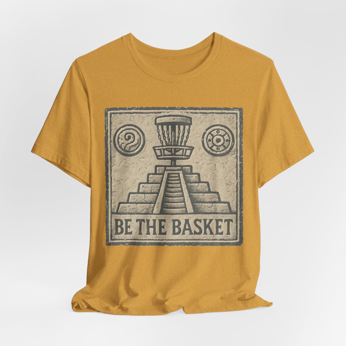 BE THE BASKET Disc Golf Basket Mayan 1, Disc Golf Unisex T-Shirt