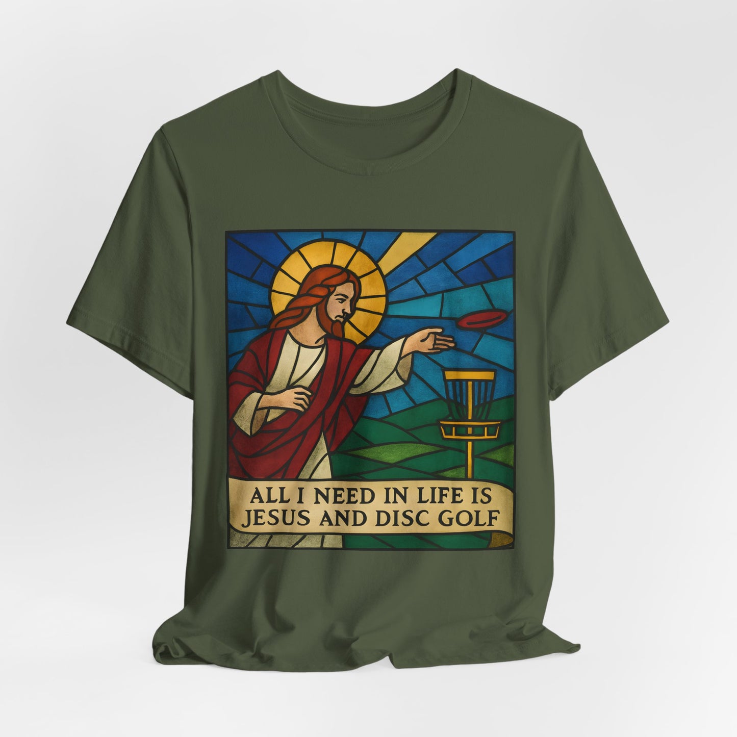 Disc Golf Jesus Design 2 , Unisex T-Shirt