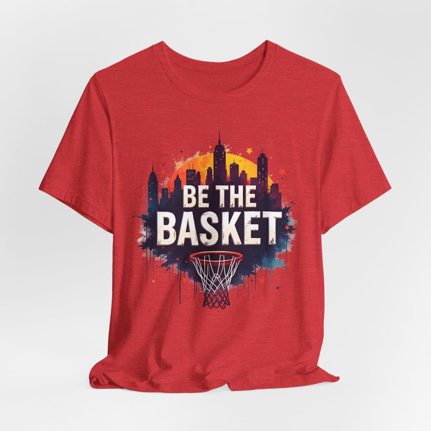 BE THE BASKET Skyline 2 Basketball Unisex T-Shirt, Basketball Shirt