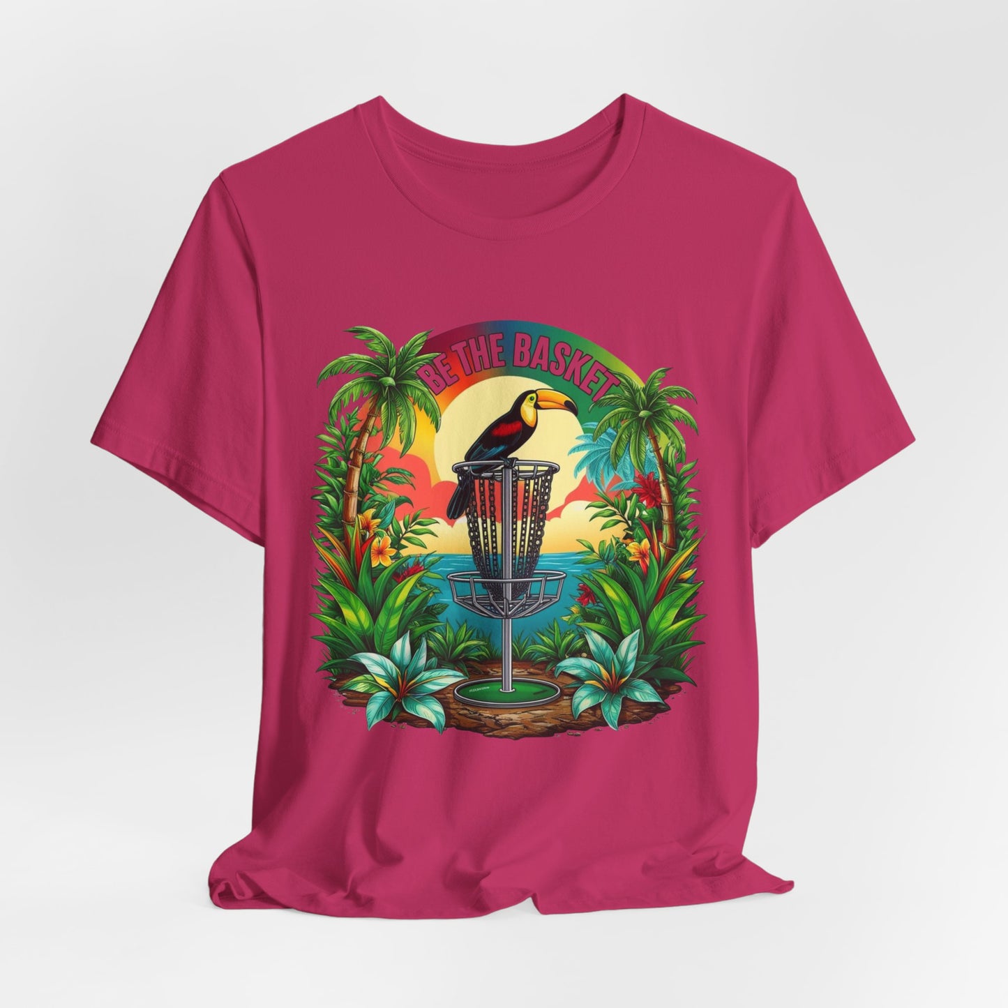 BE THE BASKET Tropical Toucan 1 DIsc Golf Unisex T-Shirt