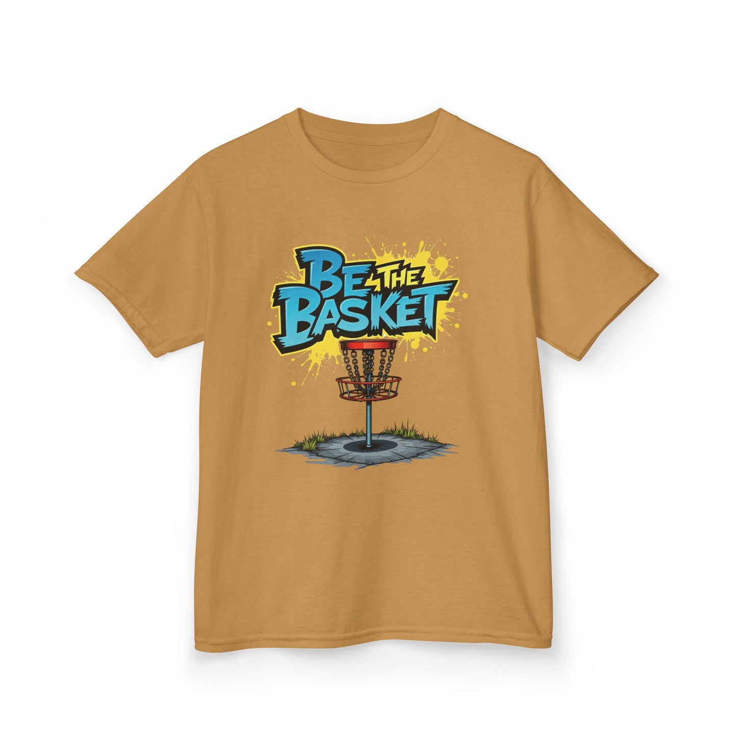 BE THE BASKET Graffiti Design Disc Golf T-Shirt for Kid's