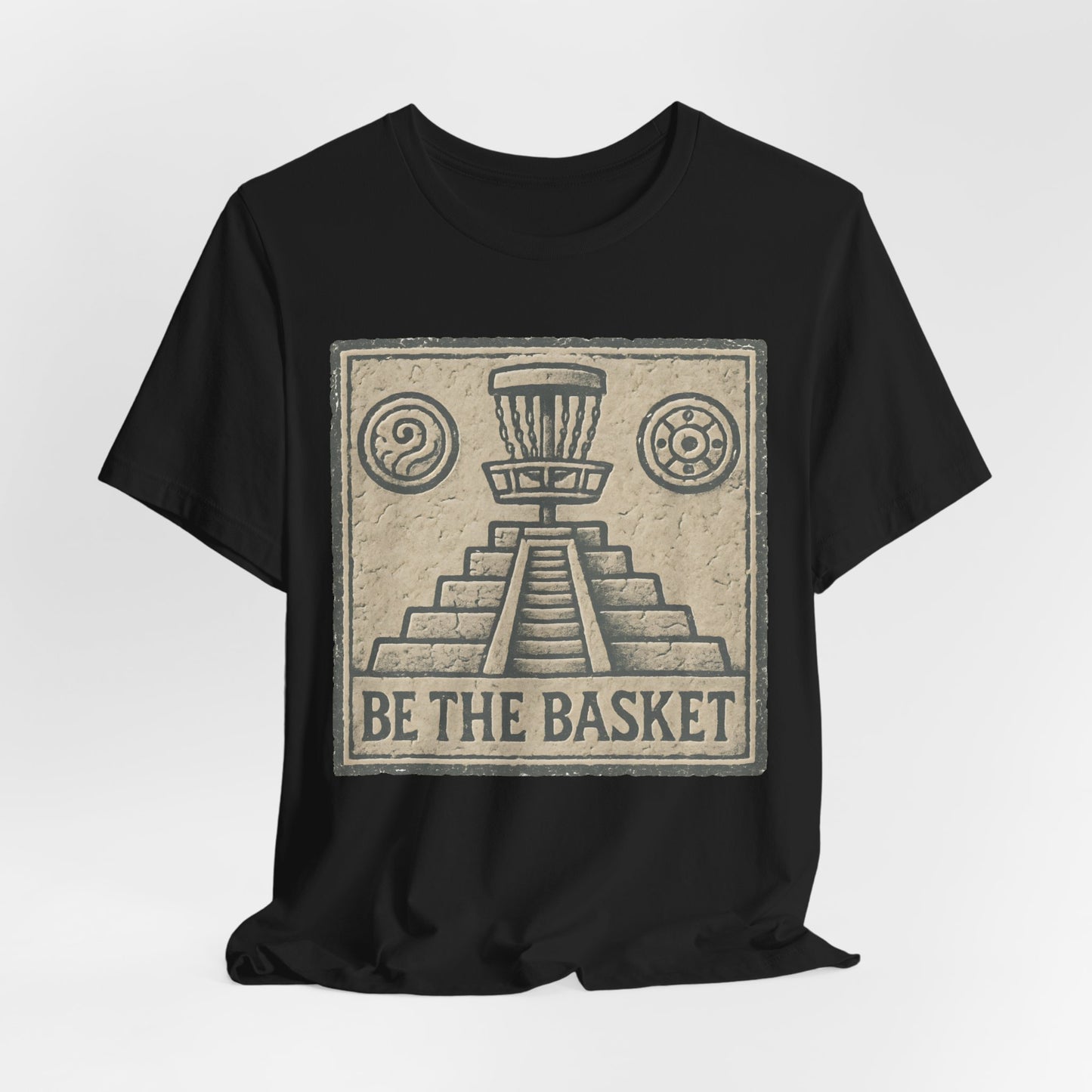 BE THE BASKET Disc Golf Basket Mayan 1, Disc Golf Unisex T-Shirt