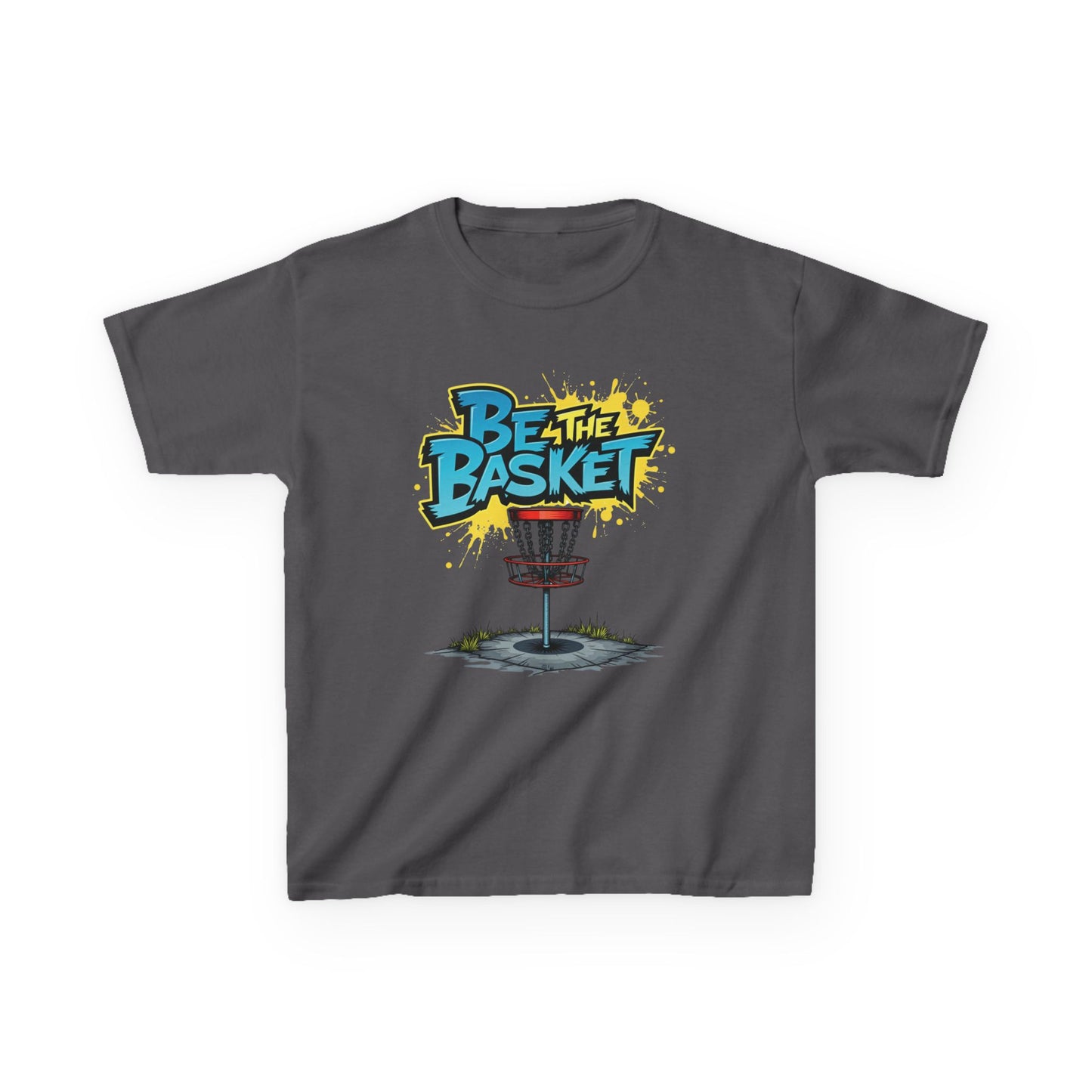 BE THE BASKET Graffiti Design Disc Golf T-Shirt for Kid's