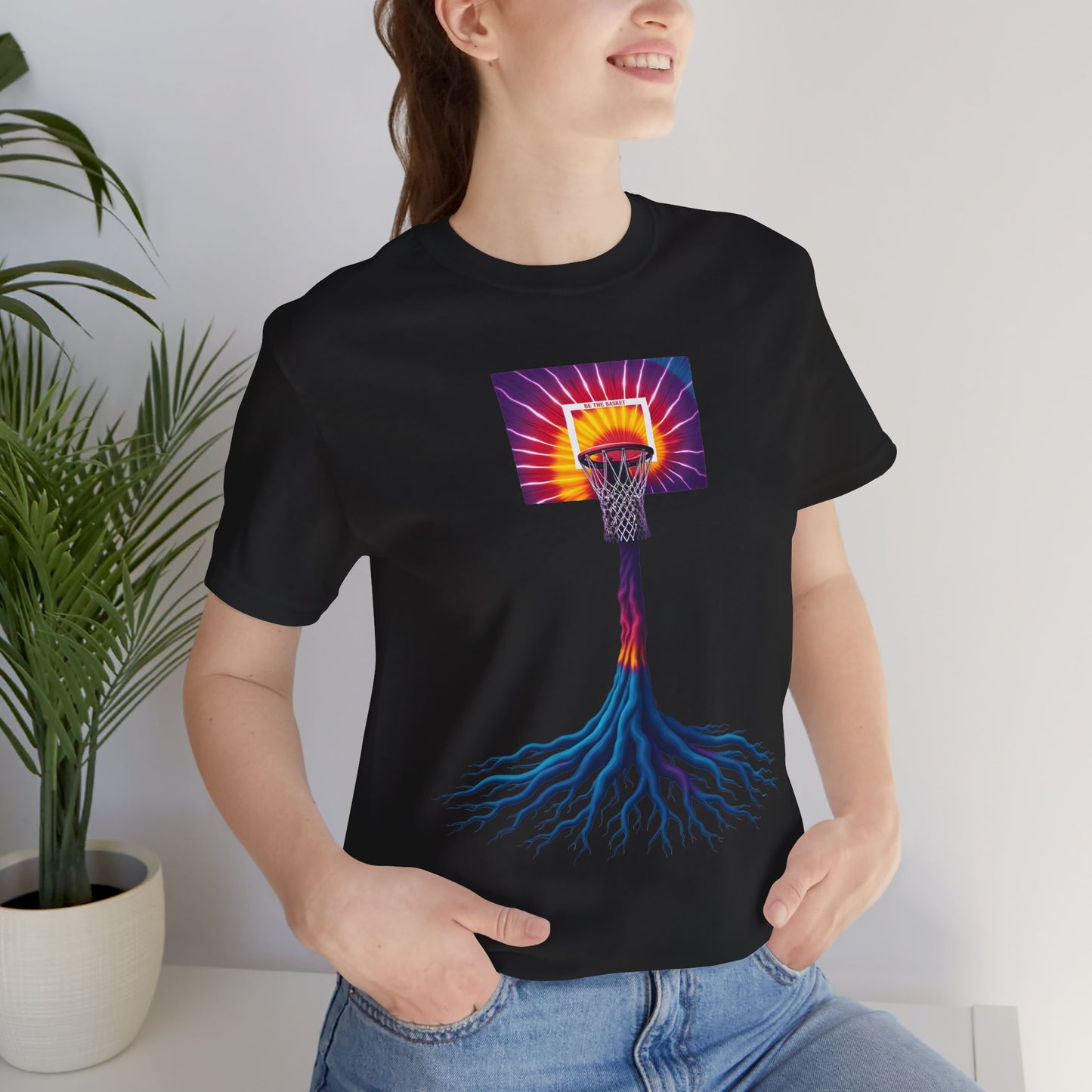 BE THE BASKET Basketball colorful Tree of Life- Soft Unisex T-shirt, Cool T-Shirt