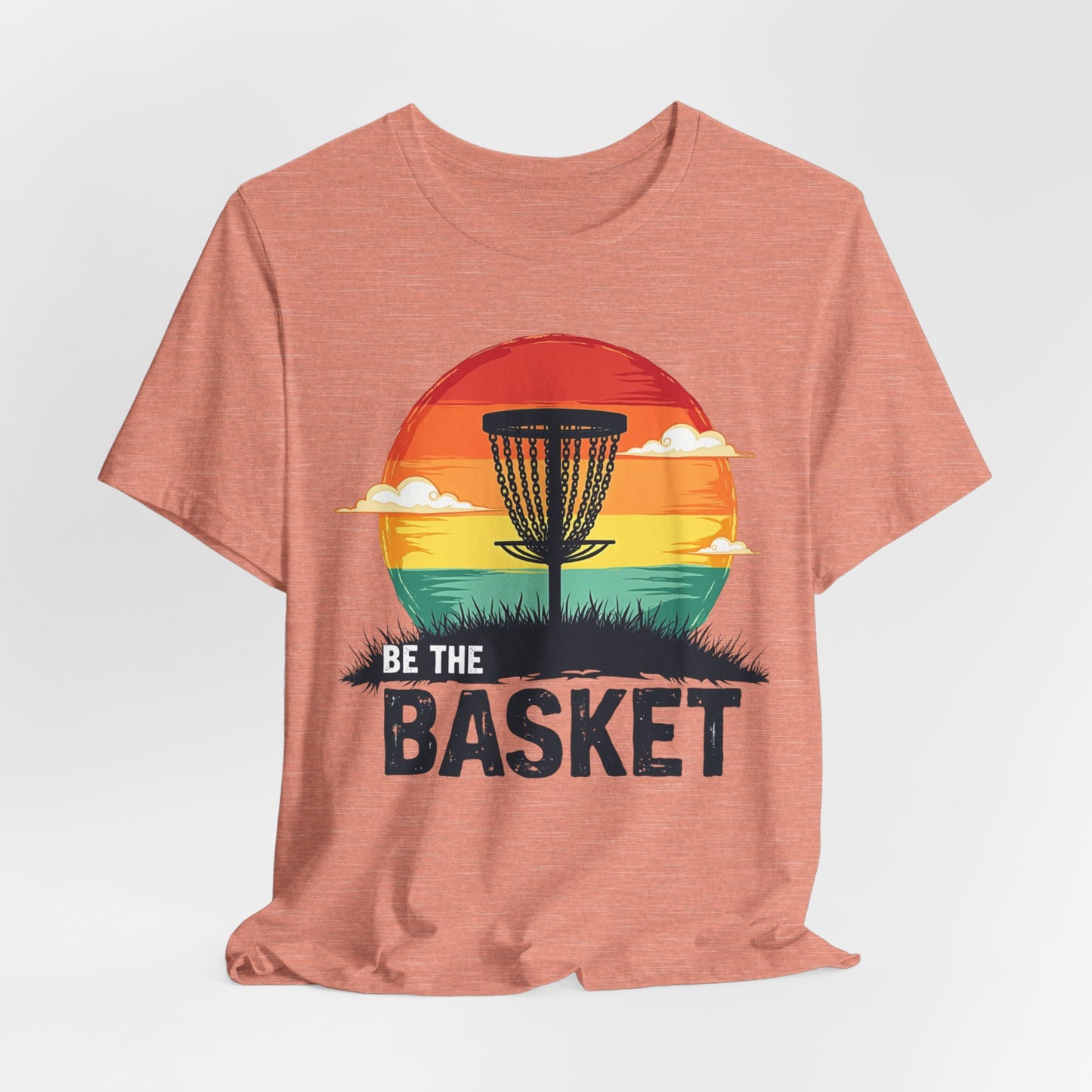 BE THE BASKET Disc Golf Retro 5, Unisex T-Shirt, Disc Golf Shirt