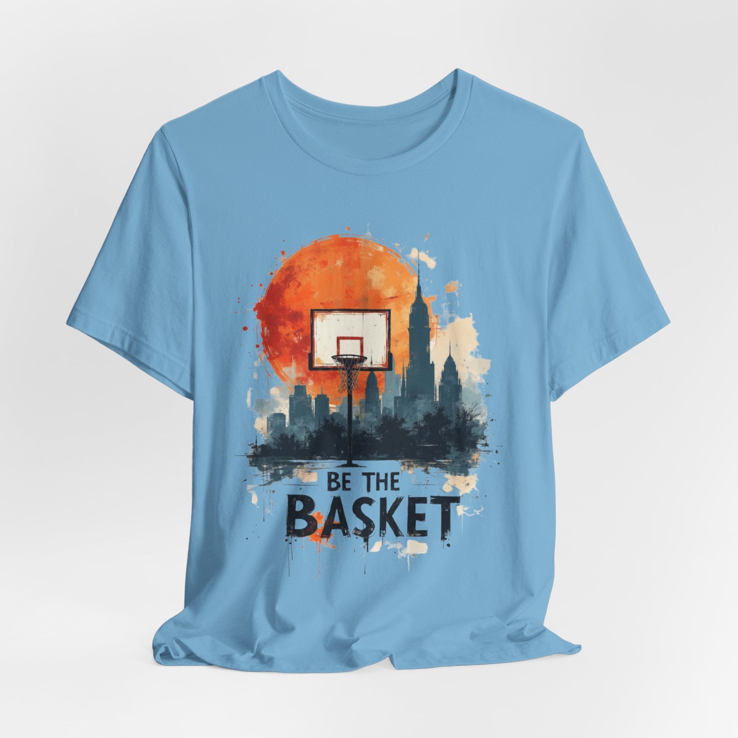 BE THE BASKET Basketball Goal Skyline 5, Basketball Unisex T-Shirt