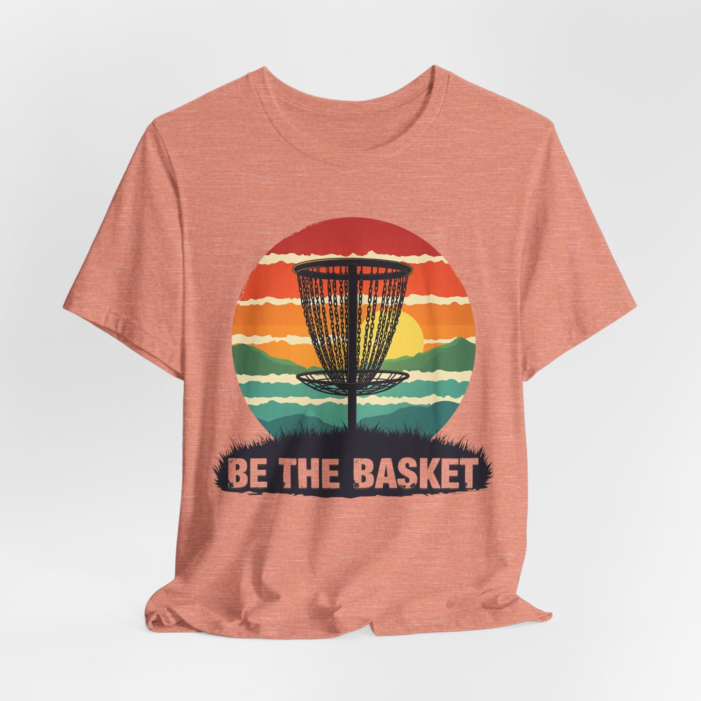 BE THE BASKET Disc Golf Retro 4, Unisex T-Shirt, Disc Golf Shirt