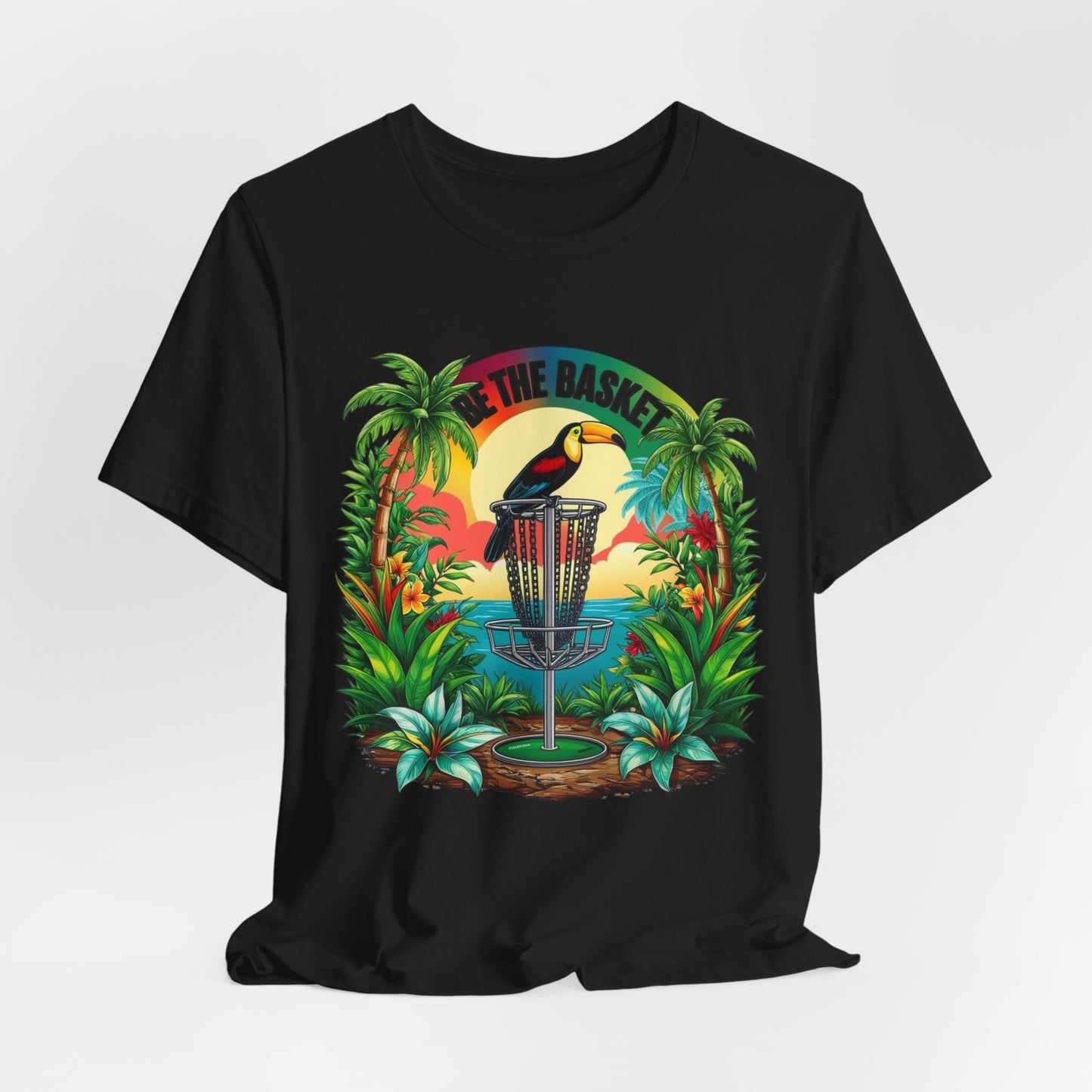 BE THE BASKET Tropical Toucan 1 DIsc Golf Unisex T-Shirt