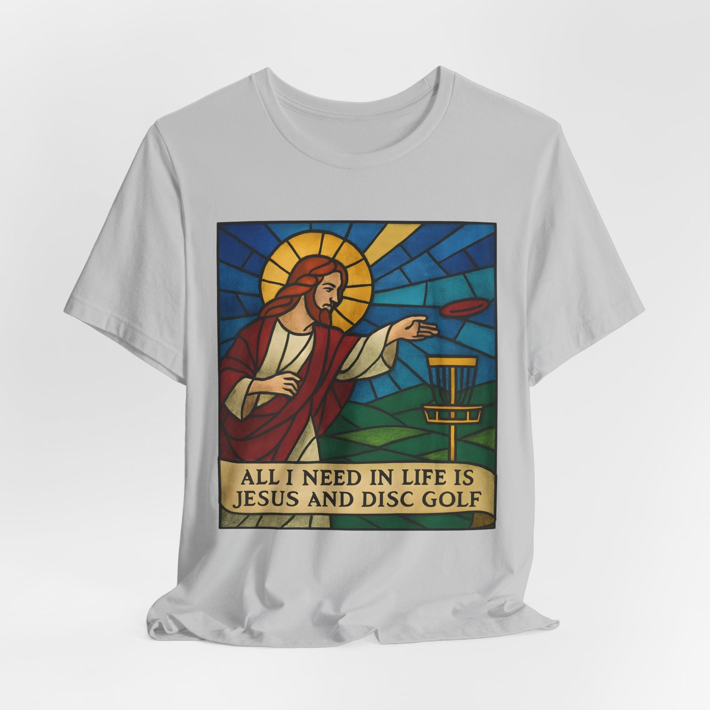 Disc Golf Jesus Design 2 , Unisex T-Shirt