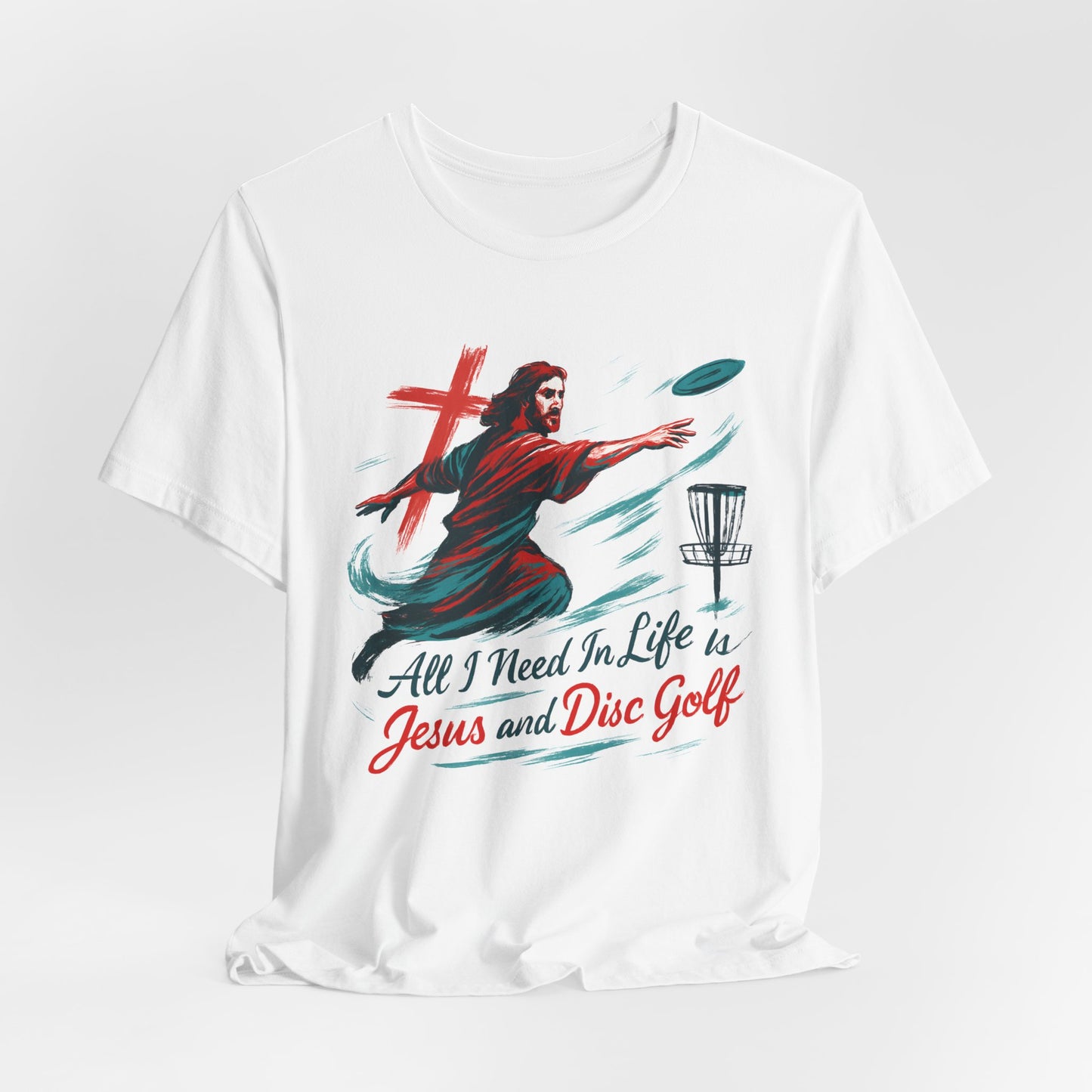 Disc Golf Jesus Design 1 , Unisex T-Shirt