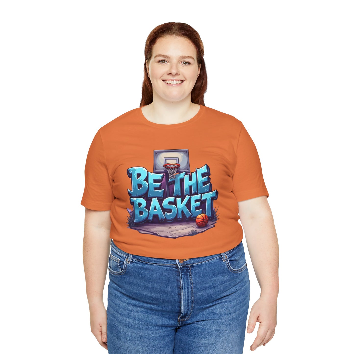 BE THE BASKET Basketball Graffiti Design 1 , Unisex T-Shirt, Basketball T-Shirt